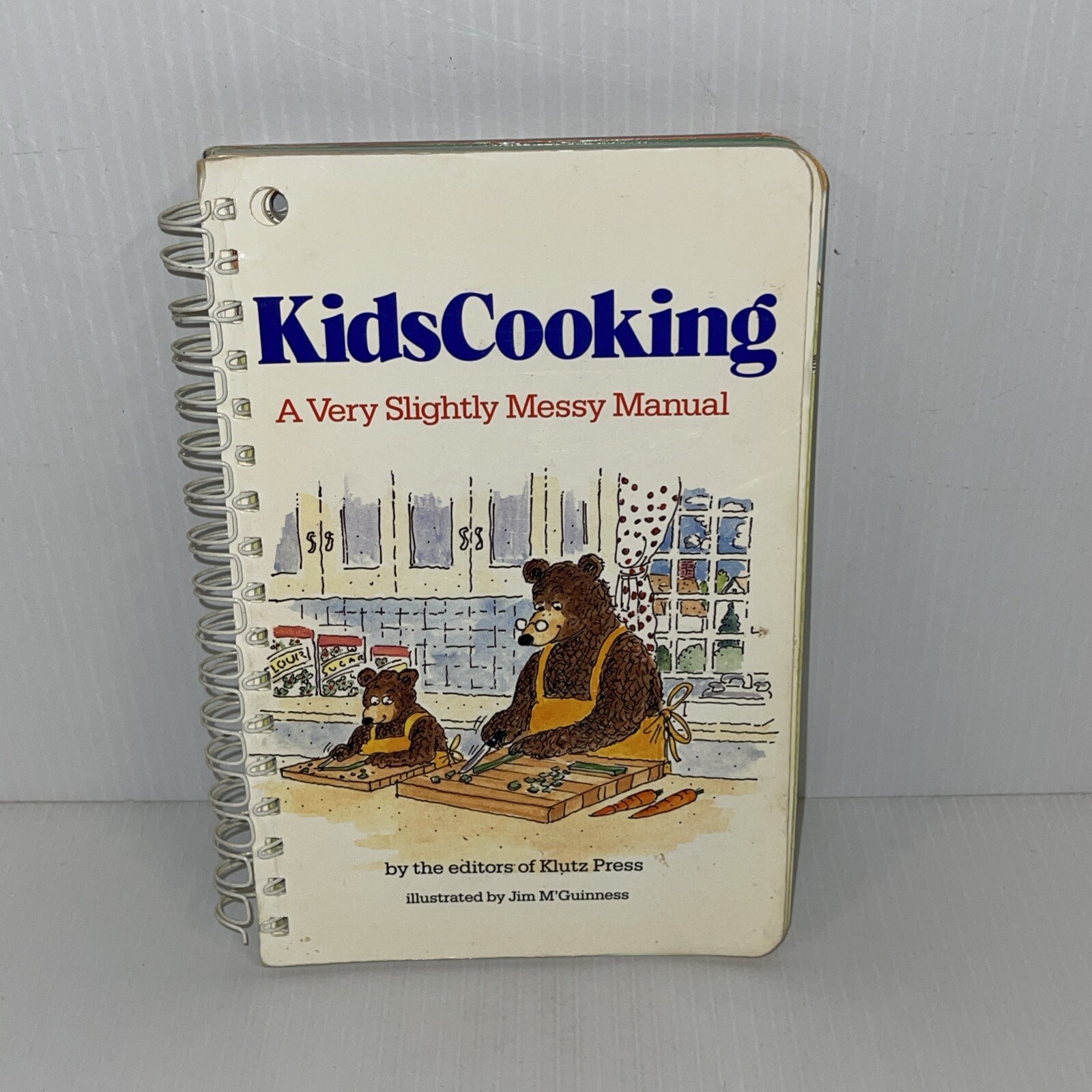 Kids Cooking A Very Slightly Messy Manual Cookbook 77 Pages Spiral Bound 1987
