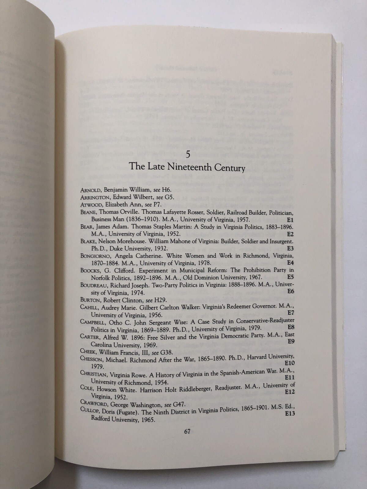 Theses and Dissertations on Virginia History: A Bibliography by Richard R….