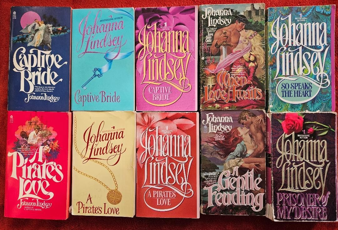Used Romance Books – Johanna Lindsey, Bertrice Small, and other authors