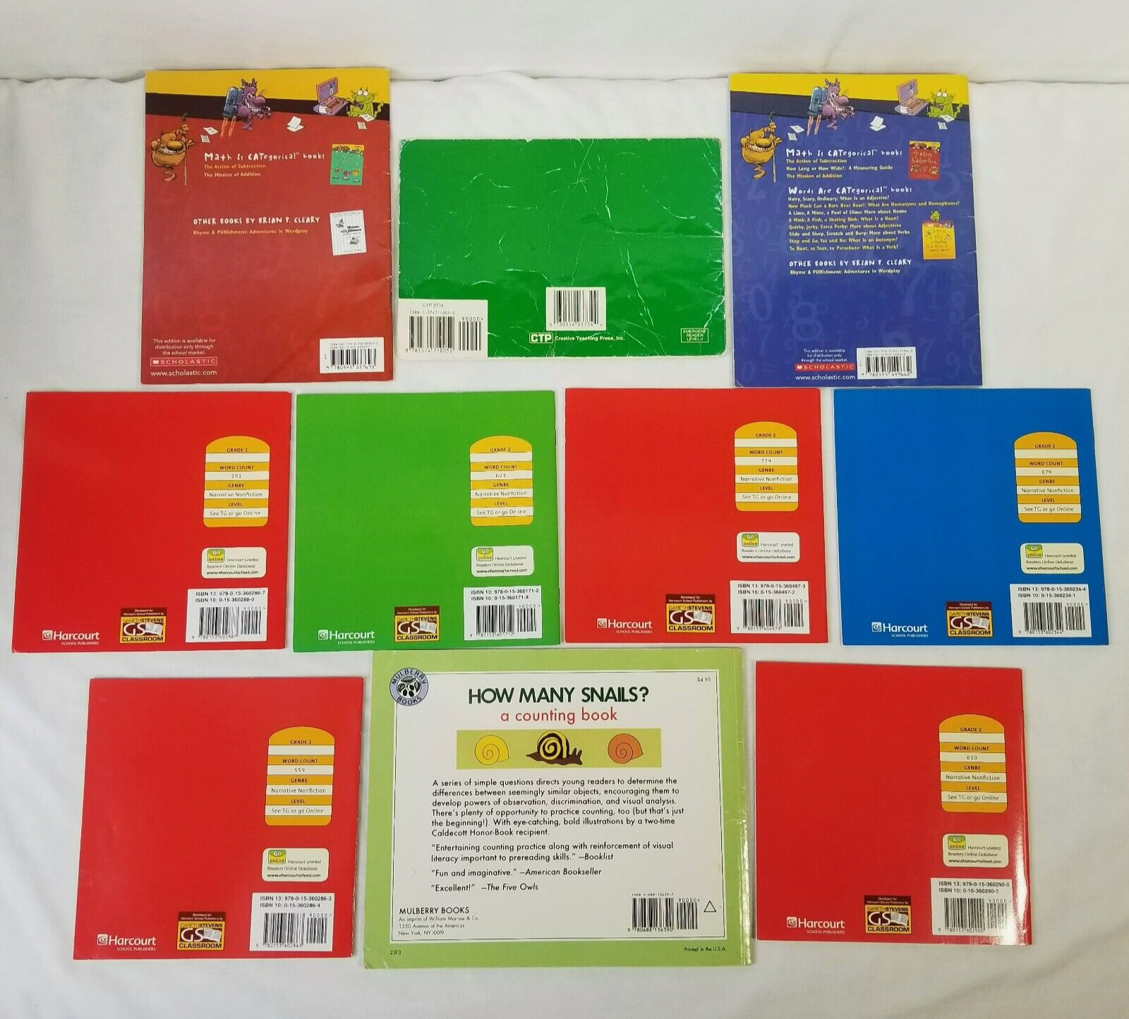 Kids Books About Math Concepts Lot 10 Telling Time Numbers Homeschool Classroom
