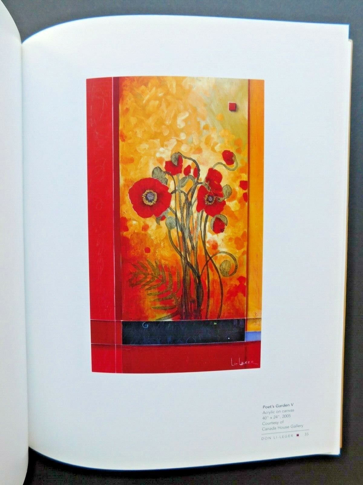 Collection of color paintings by artist DON LI-LEGER 2005 hardcover 124 pages DJ