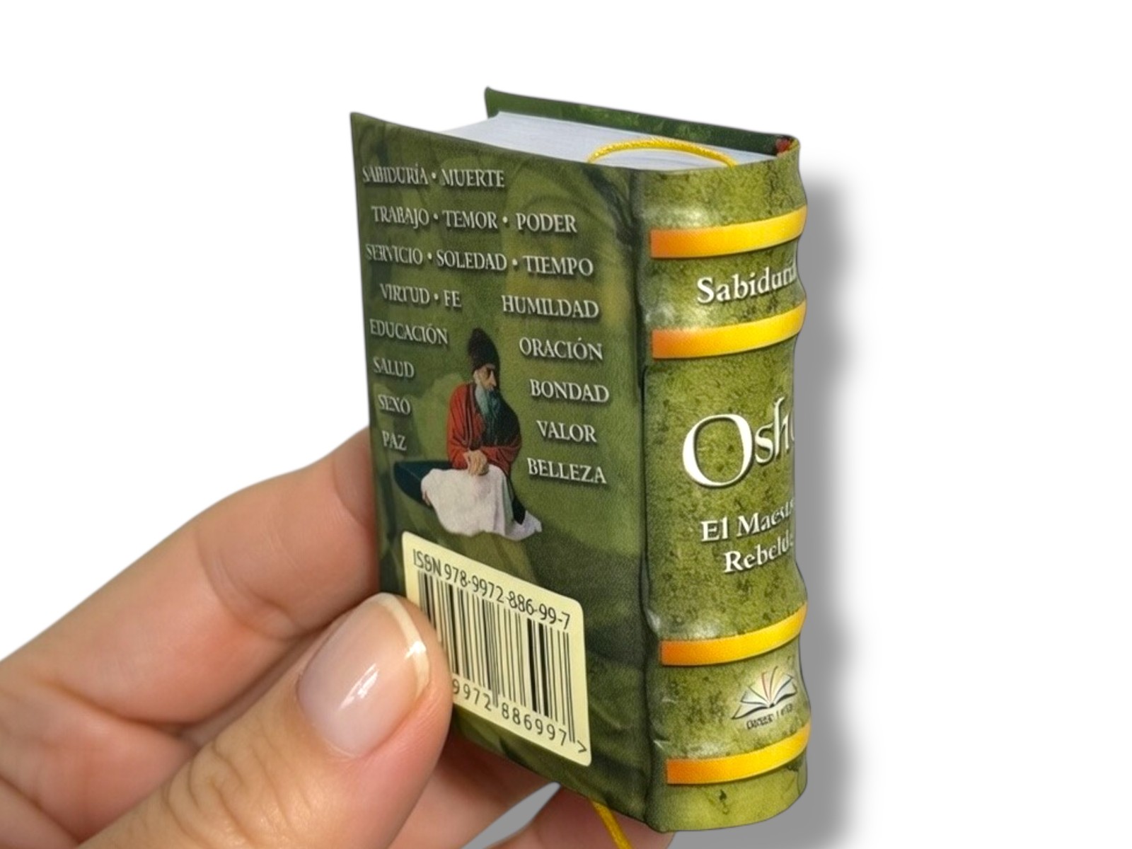 Osho Sabiduría in Spanish mini book hardcover 430 pages ribbed outer spine