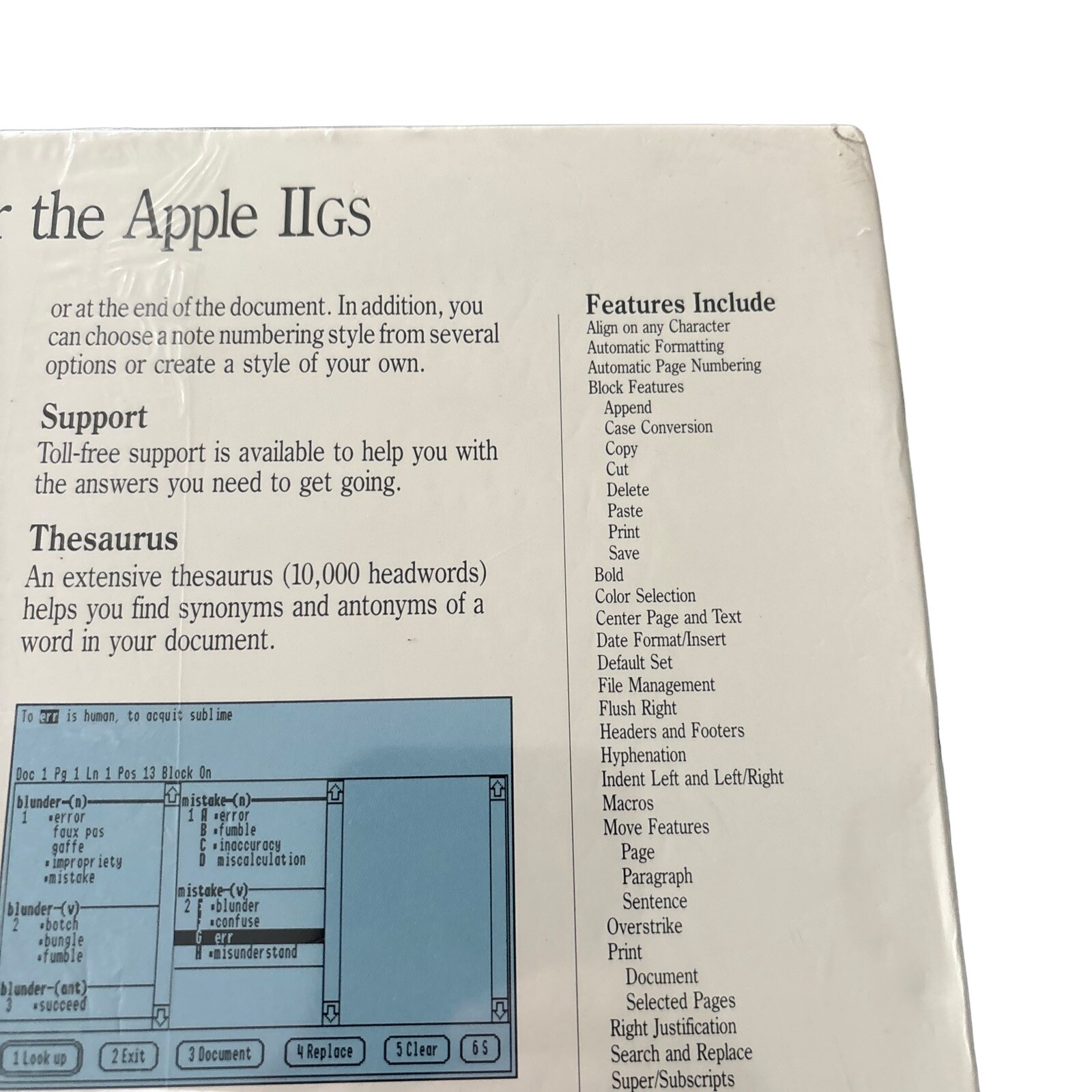 WordPerfect For The Apple IIGS On 3.5 in Floppy Disk ​NEW & SEALED Version 2.1