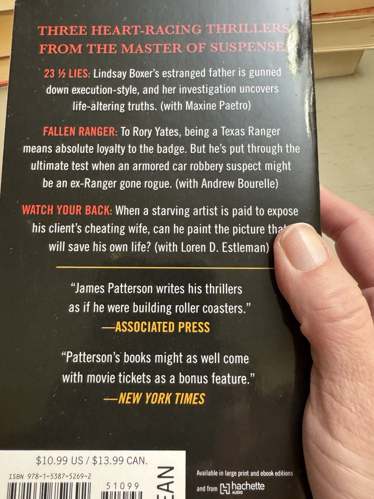 The 23 1/2 Lies by James Patterson Paperback Book New Never Read