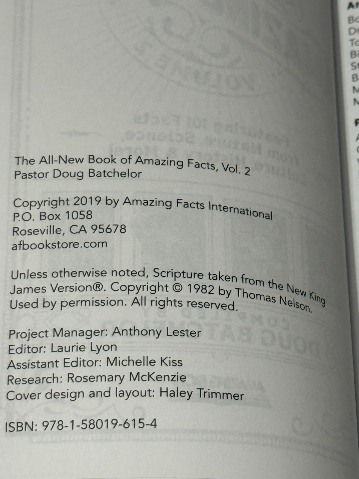 The All-New Book of Amazing Facts Vol. 2 by Doug Batchelor PB