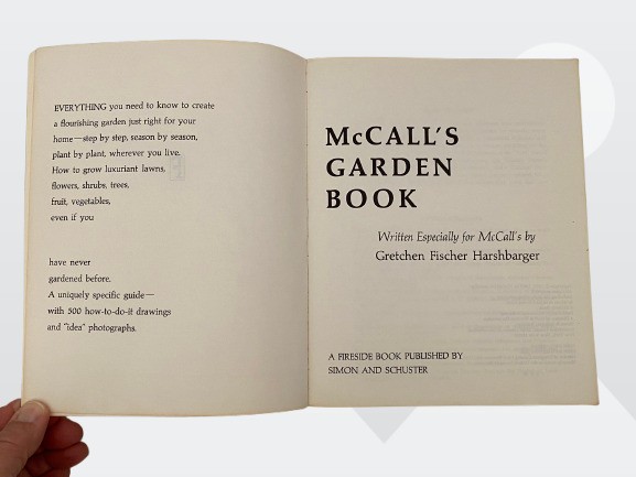 Vintage 1967-68 McCall’s Garden Book by Gretchen Fischer Harshbarger 520 Pages