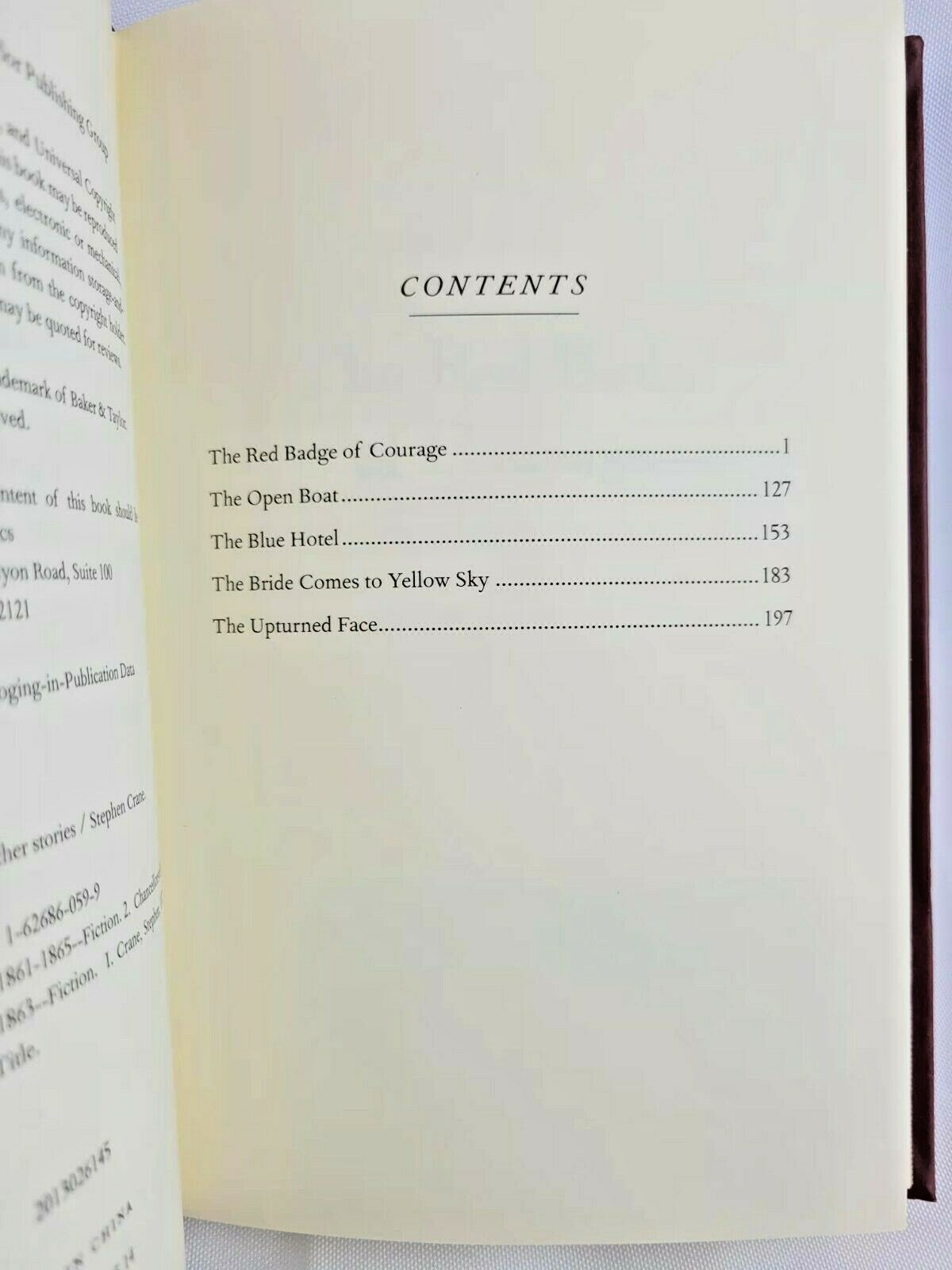 THE RED BADGE OF COURAGE & OTHER STORIES Stephen Crane Flexi Bound Faux Leather