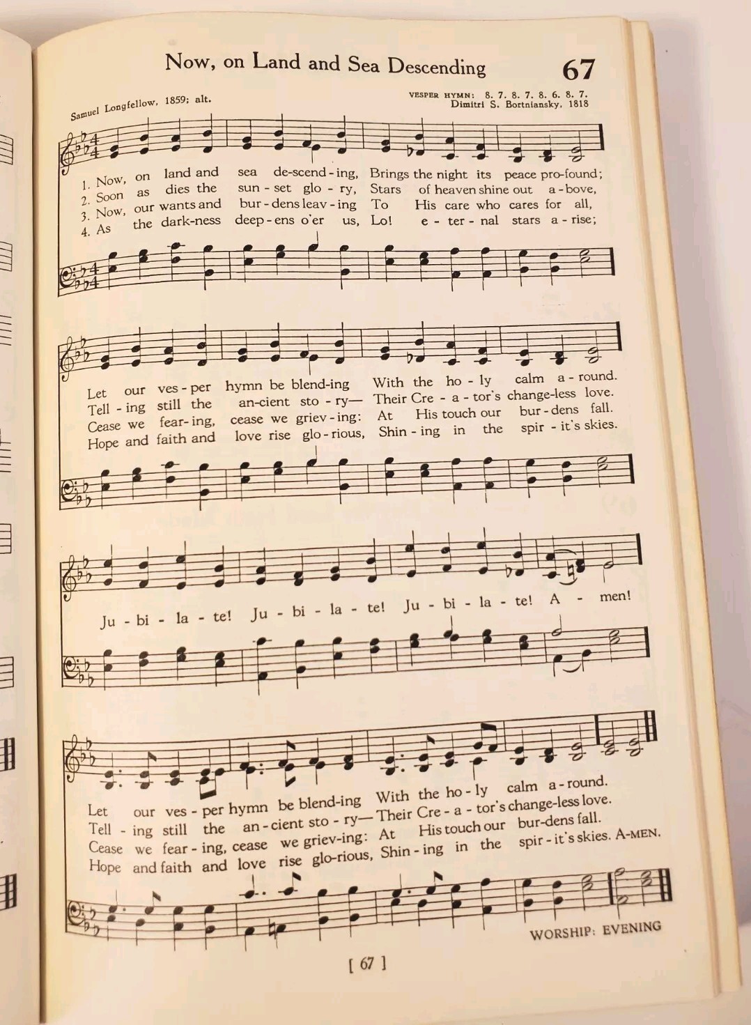 The Hymnbook Published By Presbyterian Church In The US 1952 Hardcover 576 Pages