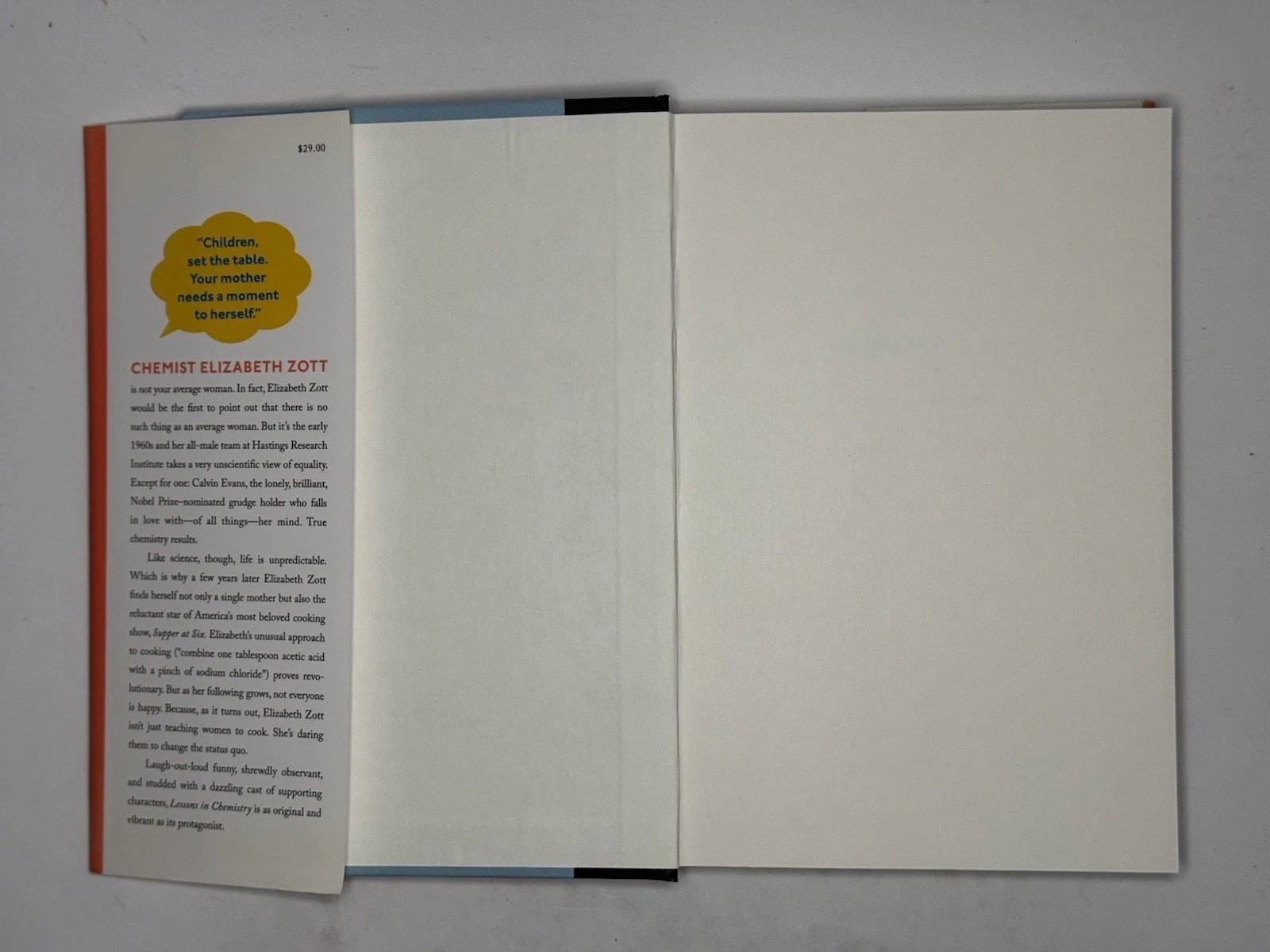 Lessons in Chemistry – Bonnie Garmus – 1st edition/1st printing Hardcover