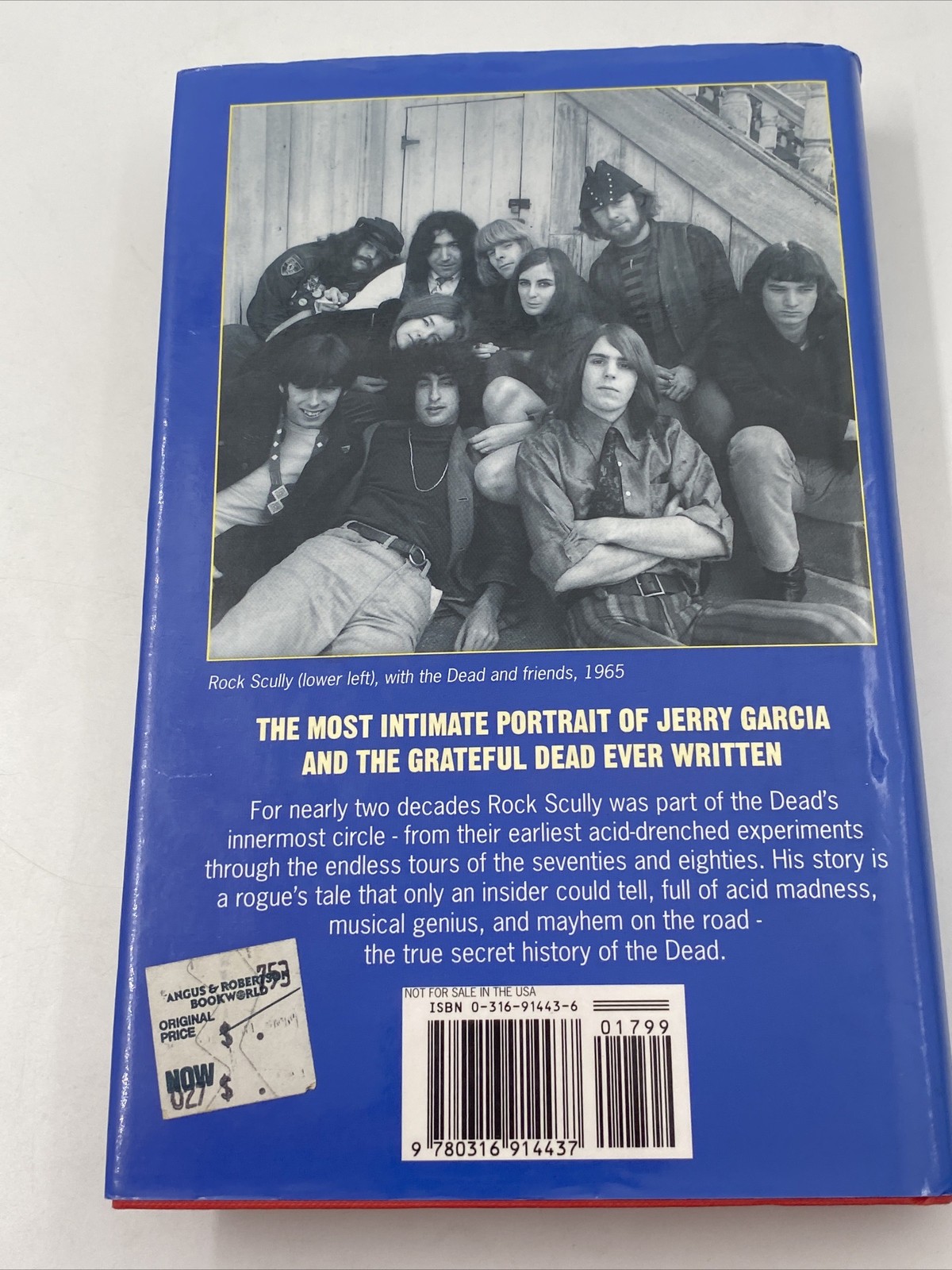 Living With The Dead – Hardback book – Rock Scully -1996