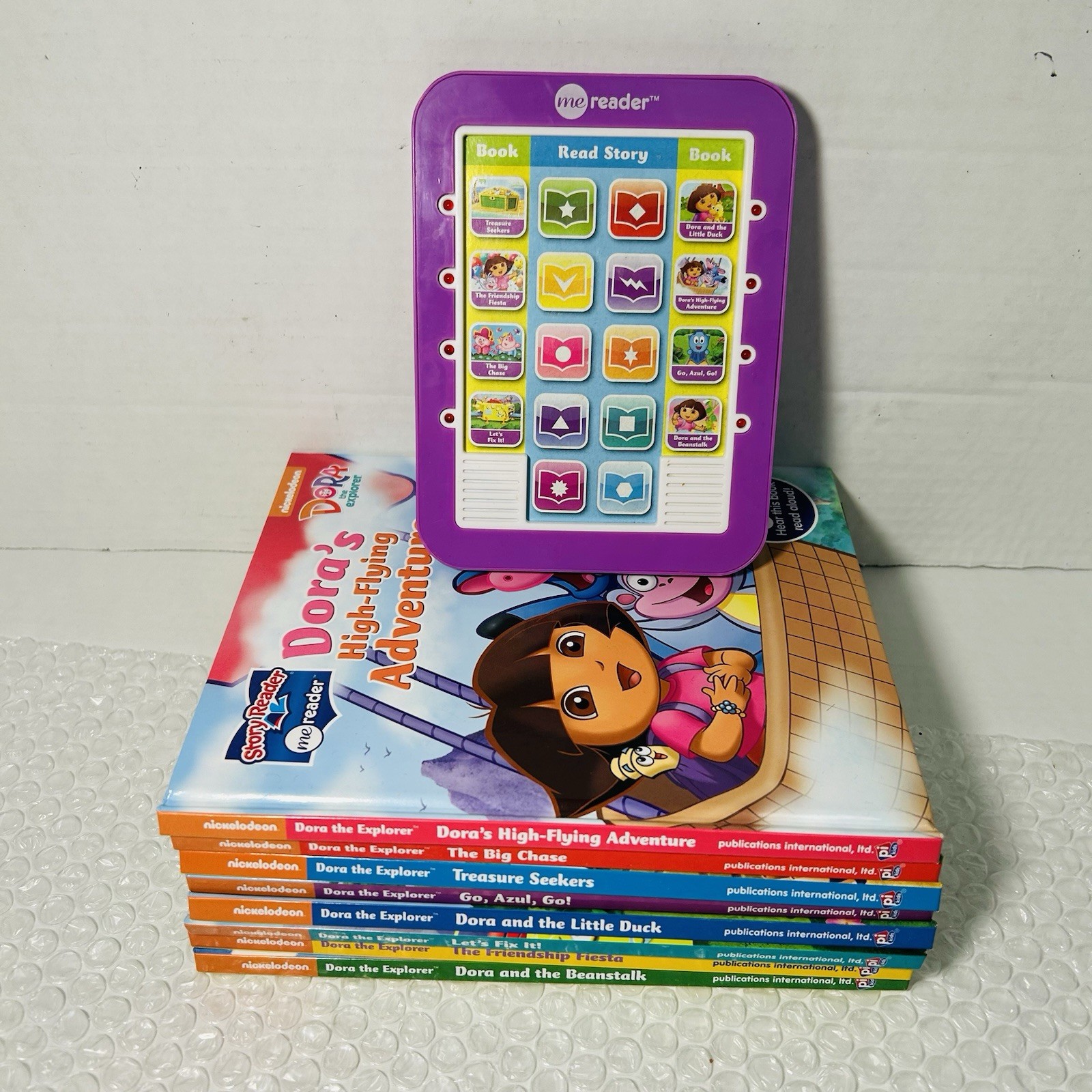 Me Reader „Dora The Explorer“ Story Reader Tablet w/ Complete 8 Book Set