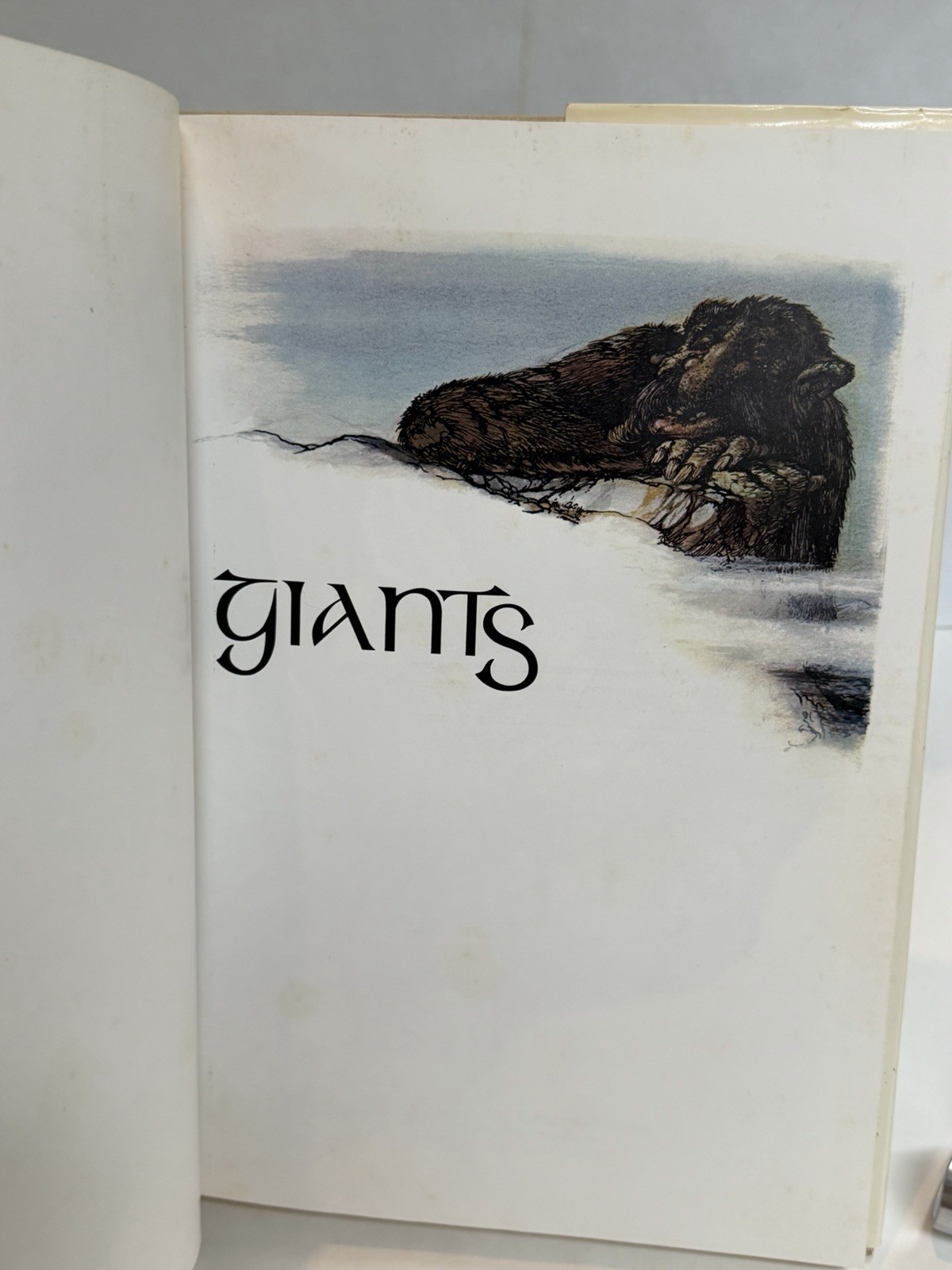 Giants 1979 Illustrated Fantasy Folklore Art Book David Larkin, Julek Heller