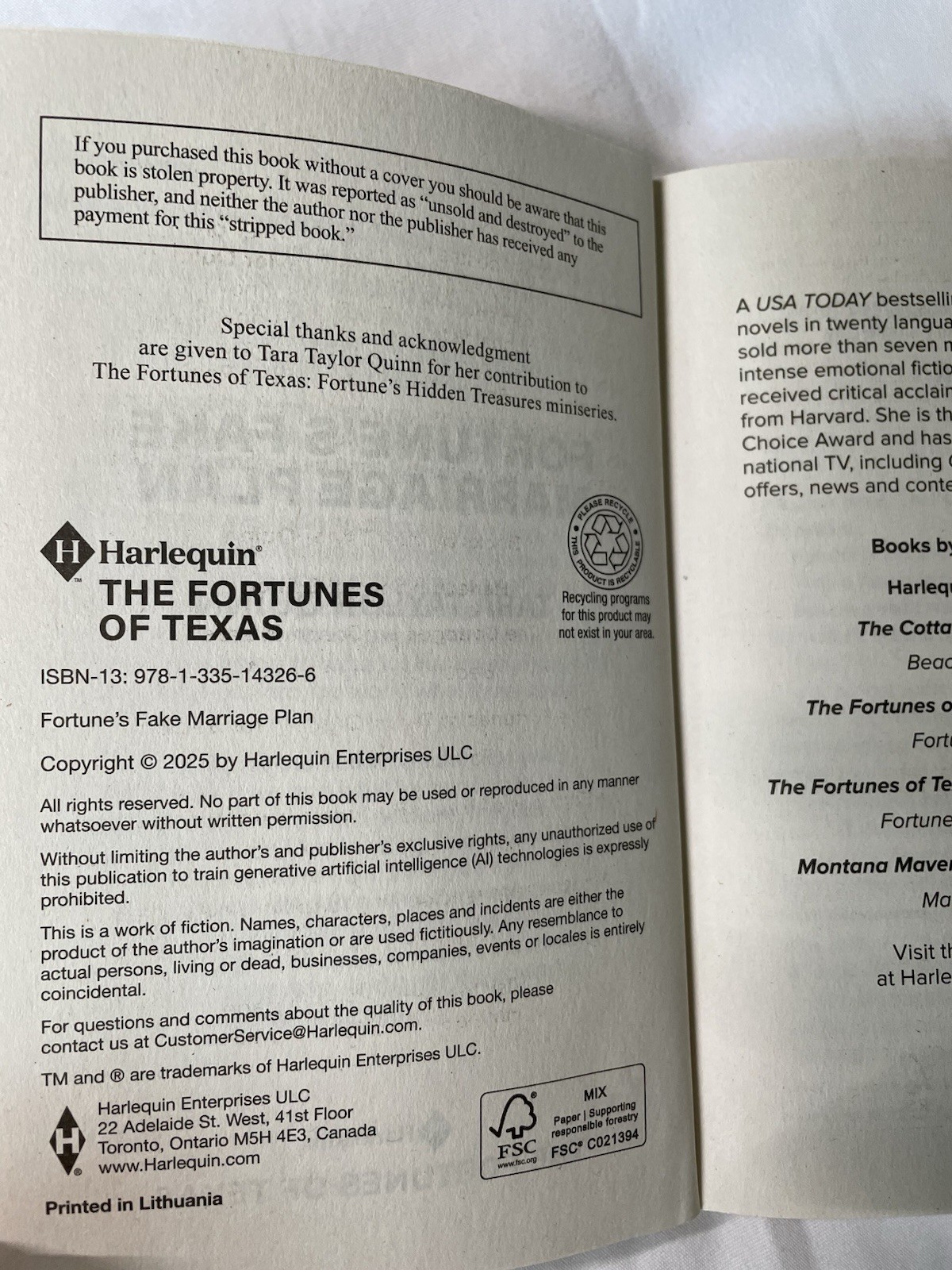 Harlequin The Fortunes Of Texas FOT Series Lot 3 Paperback Books 2025