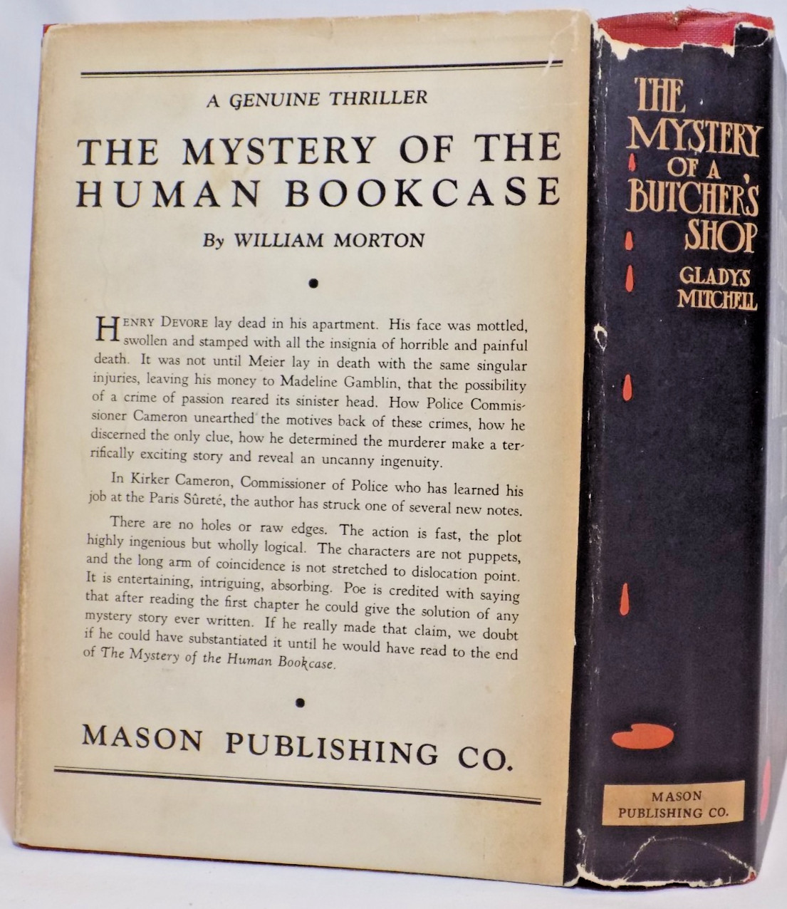 The Mystery of a Butcher’s Shop by Gladys Mitchell 1932 HCDJ Rpt, Mrs. Bradley