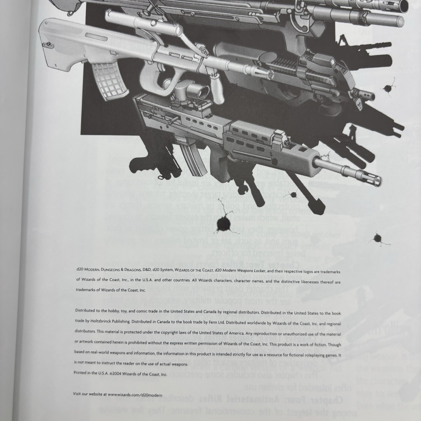 D20 Modern – Weapons Locker – Wizards of the Coast – RPG Sourcebook 2004 HC