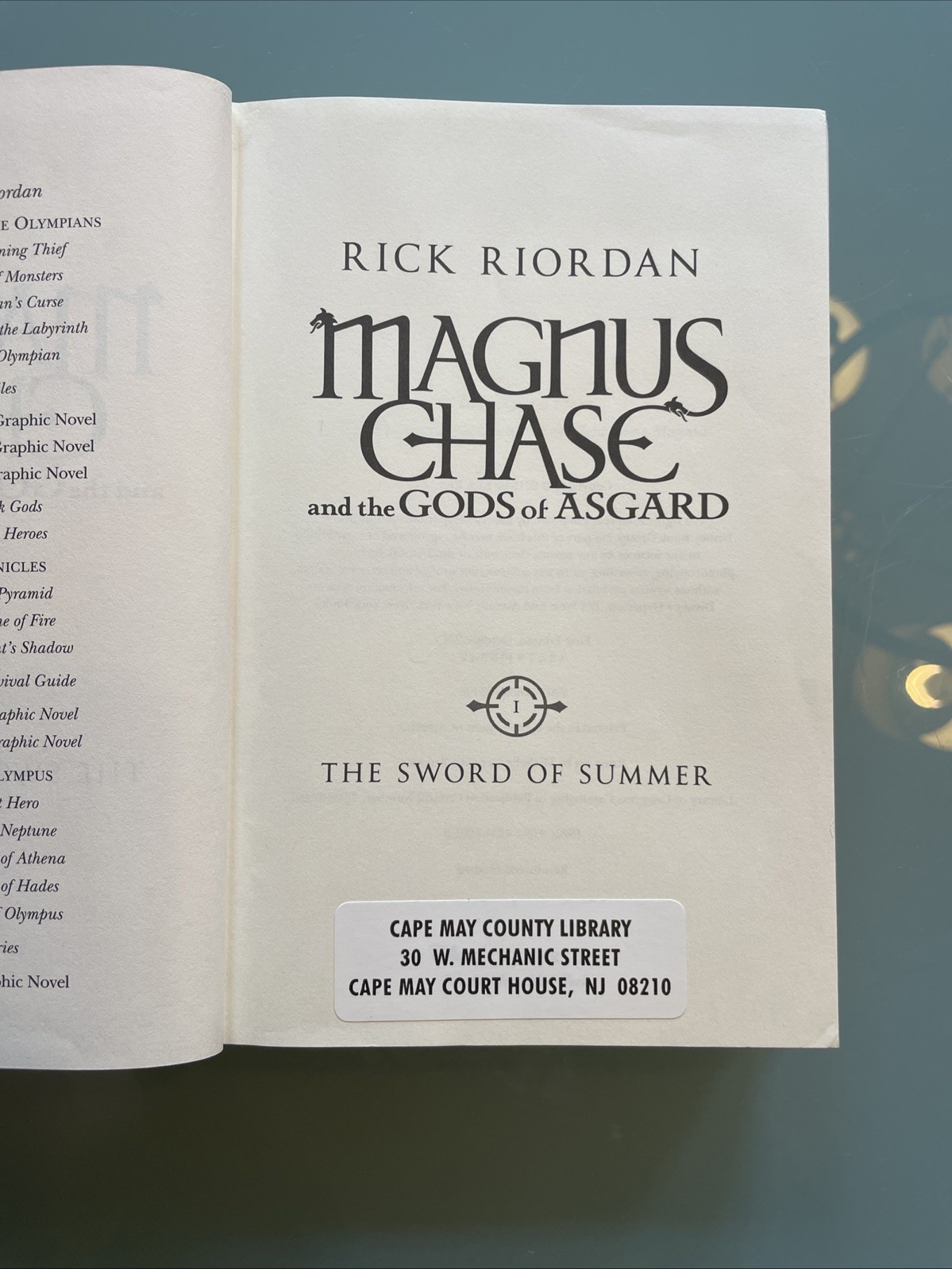 Magnus Chase and Gods of Asgard Rick Riordan Complete 3-Vol HC Set SummerReading