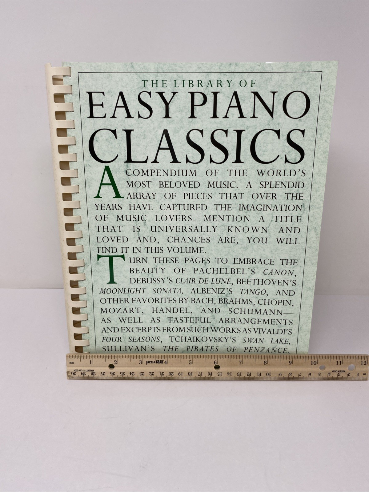 Library of Easy Piano Classics by Amsco – Plastic Comb Binding – Clean Pages