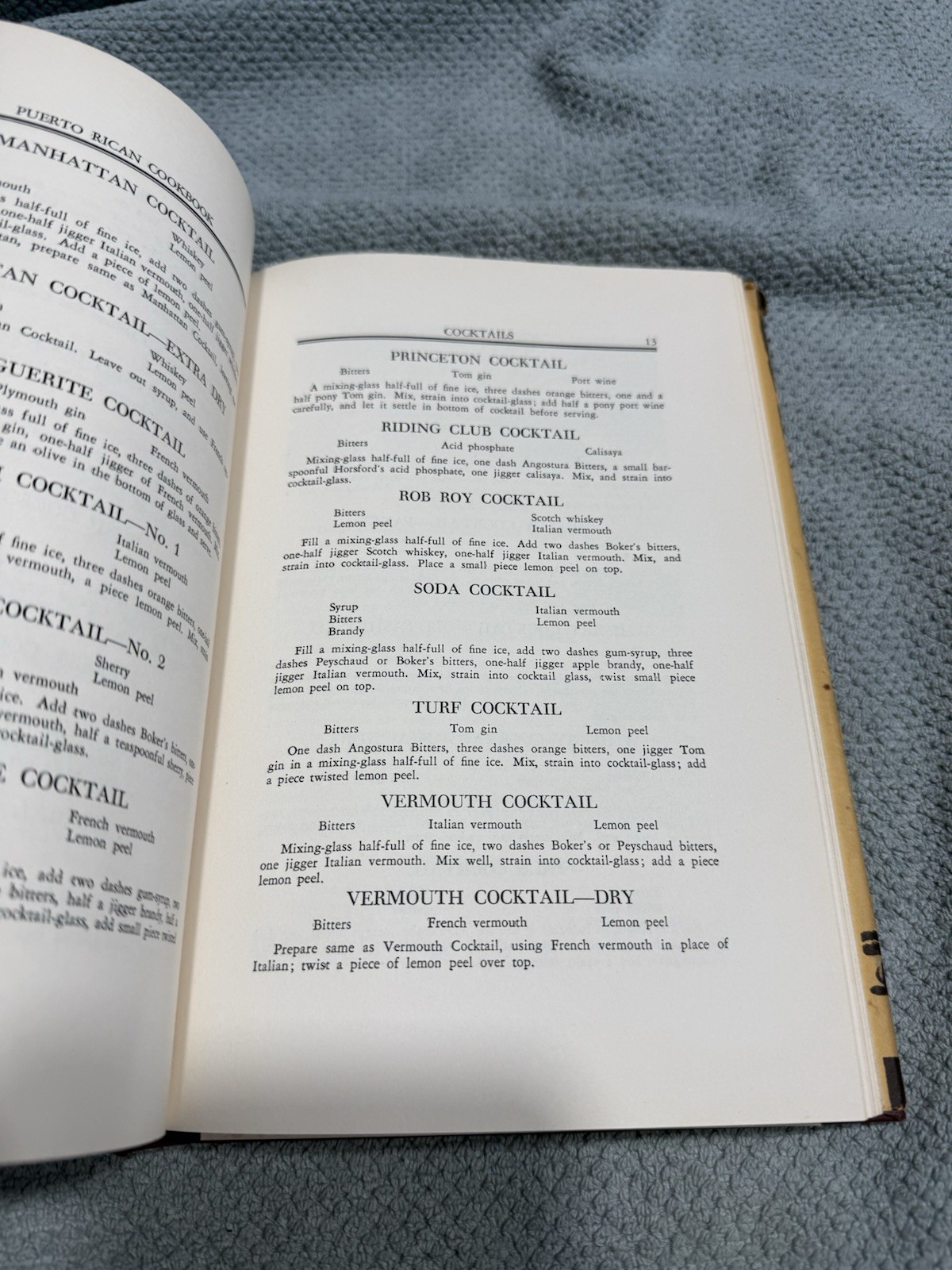 1948 Antique Puerto Rican Cook Book by Elizabeth B. K. Dooley Cookbook Vintage