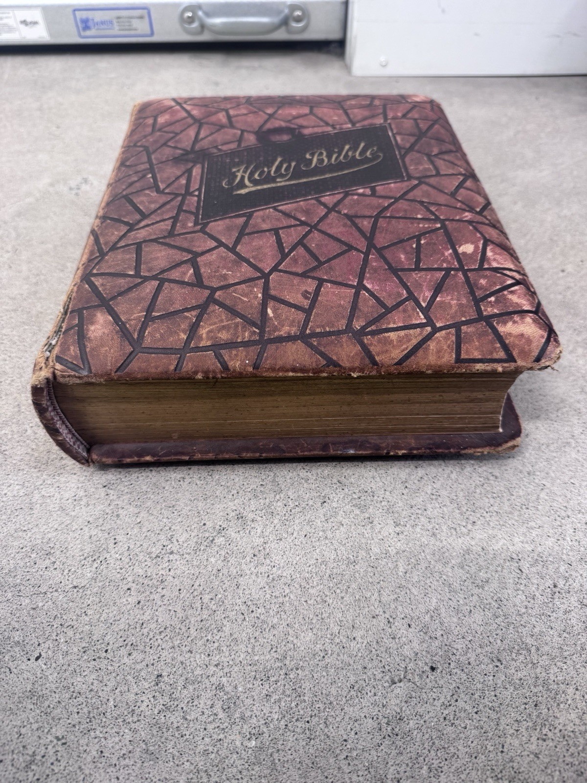 1800s Vintage Book Holy Bible Altemus Antique Leather Original