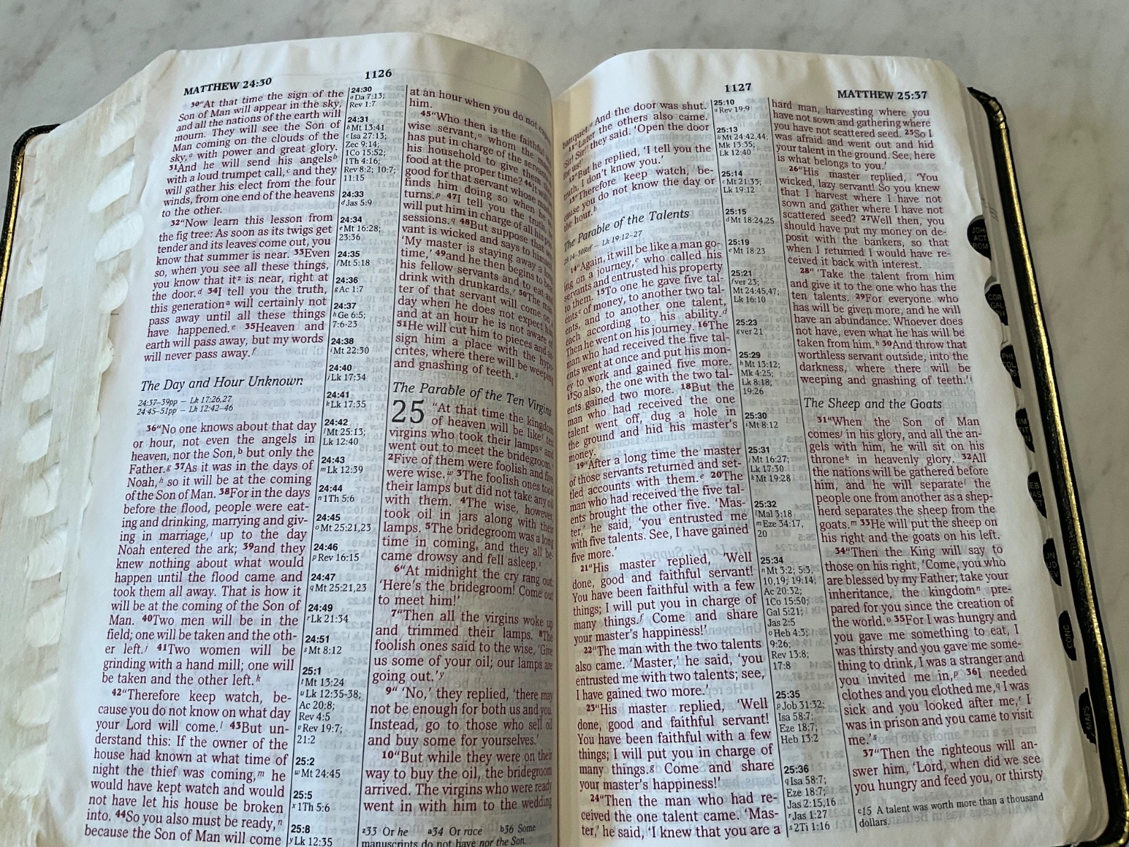 NIV Classic Reference Bible 1988 Top Grain Genuine Leather Text 1984