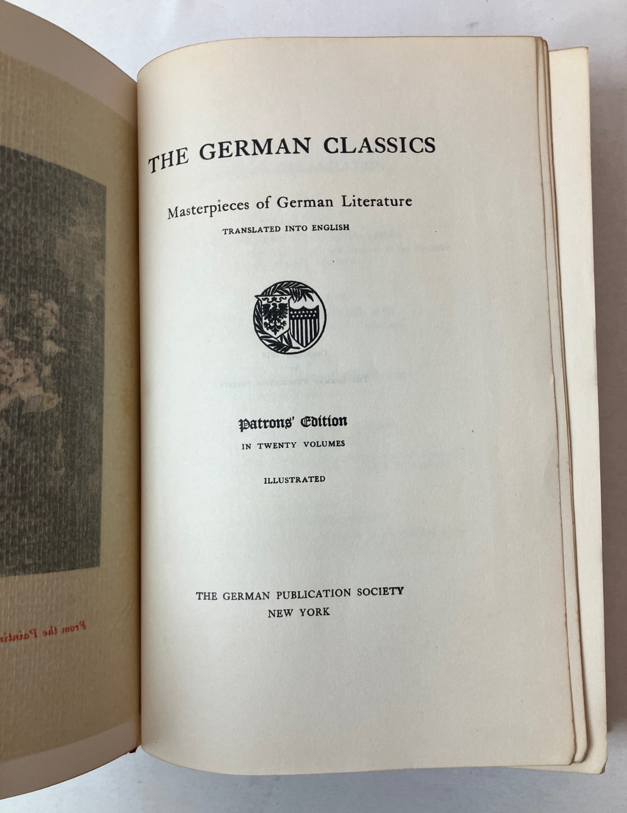 LOT OF 9 VOLUMES The German Classics Literature Patron’s Edition Volumes 1-9