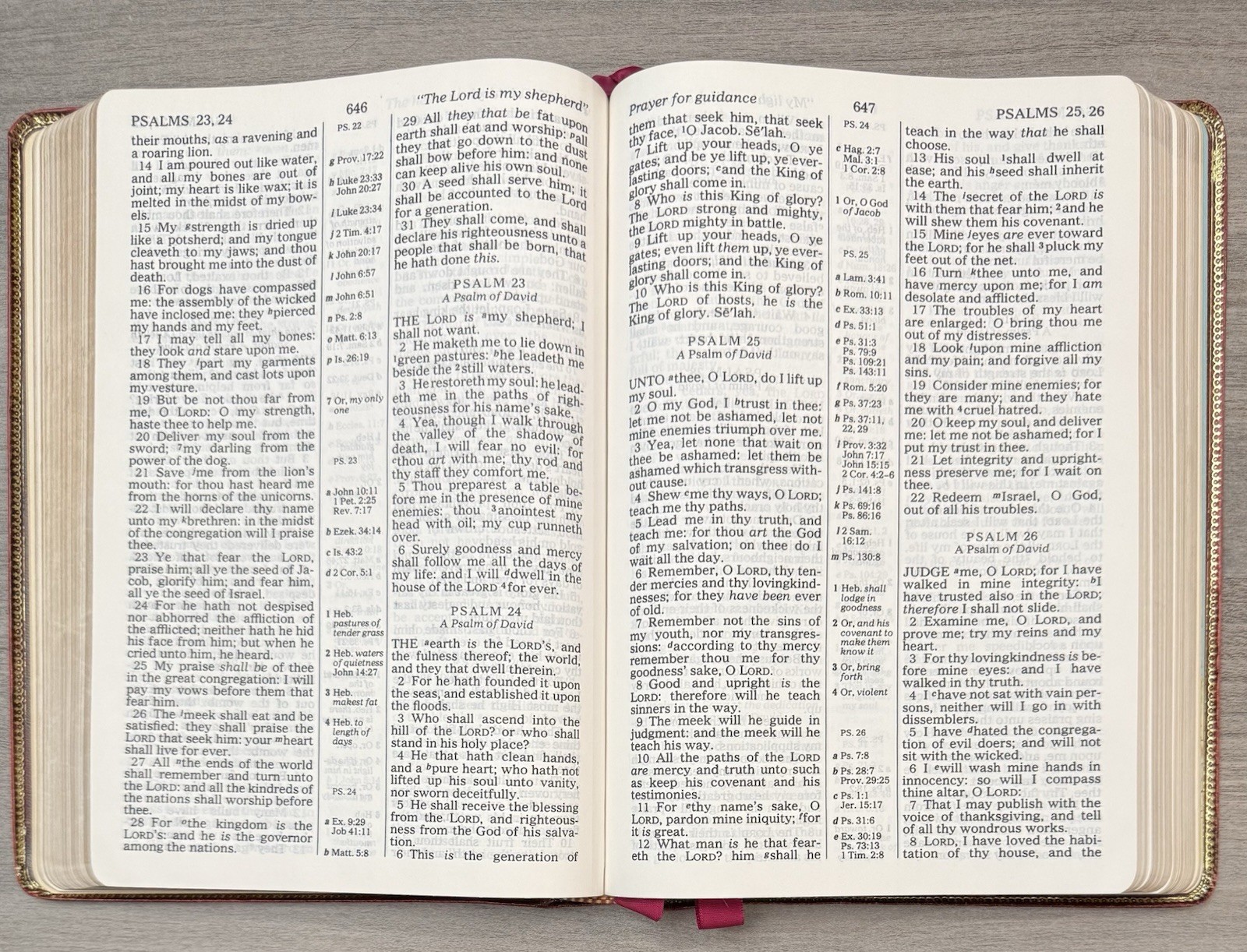 Kenneth Copeland Reference Bible 1972 RED HANDBOUND GENUINE LEATHER Red Letter