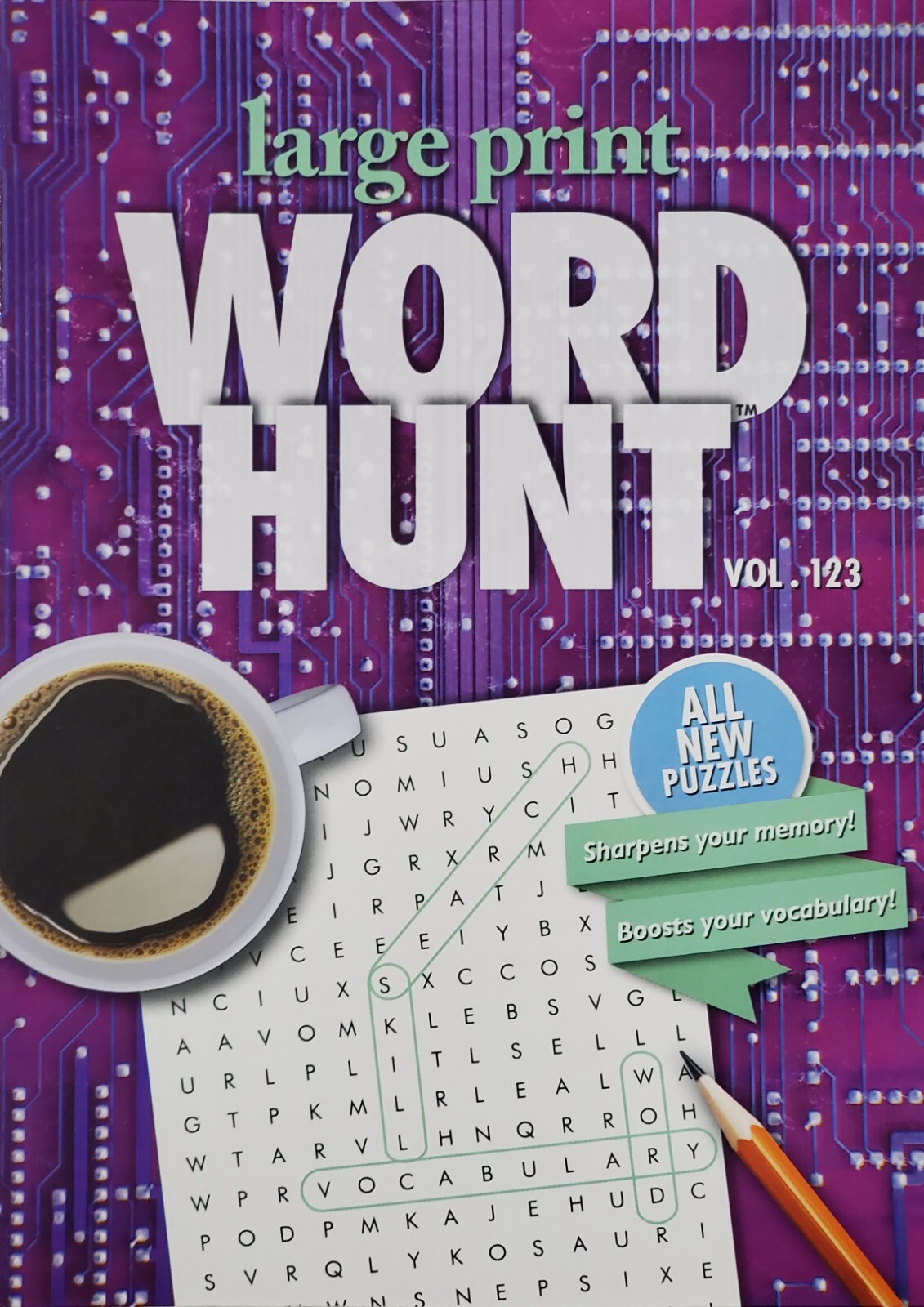 PAPP Large Print Word Hunt Puzzle Books, Largest Selection of Volumes, You Pick!