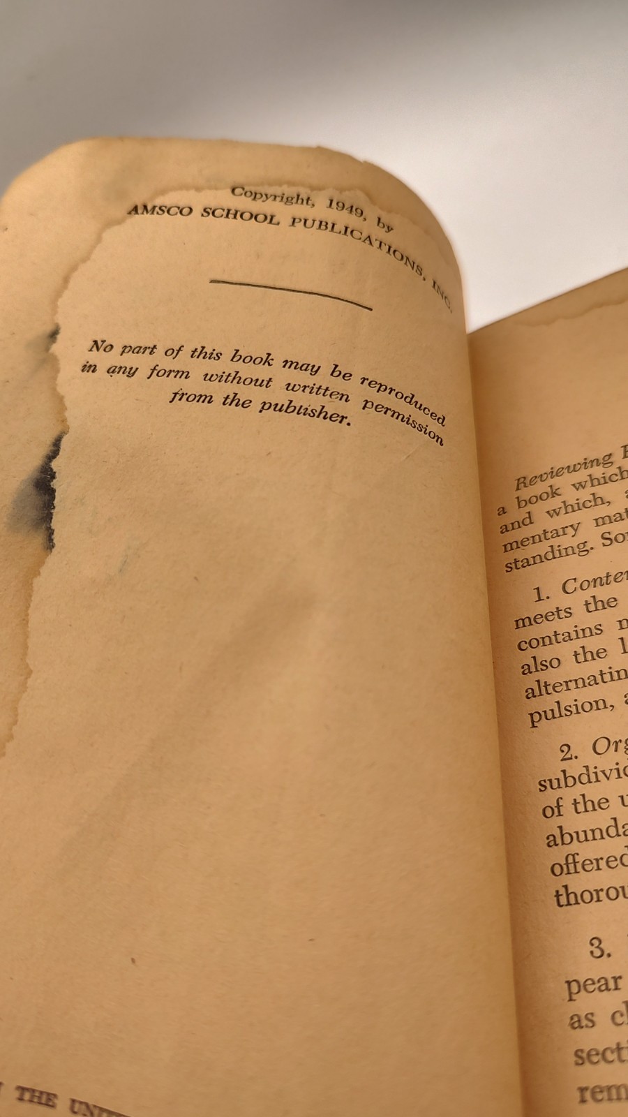 Reviewing Physics, Walter L Ahner 1949 Amsco School Publications Trade Paperback