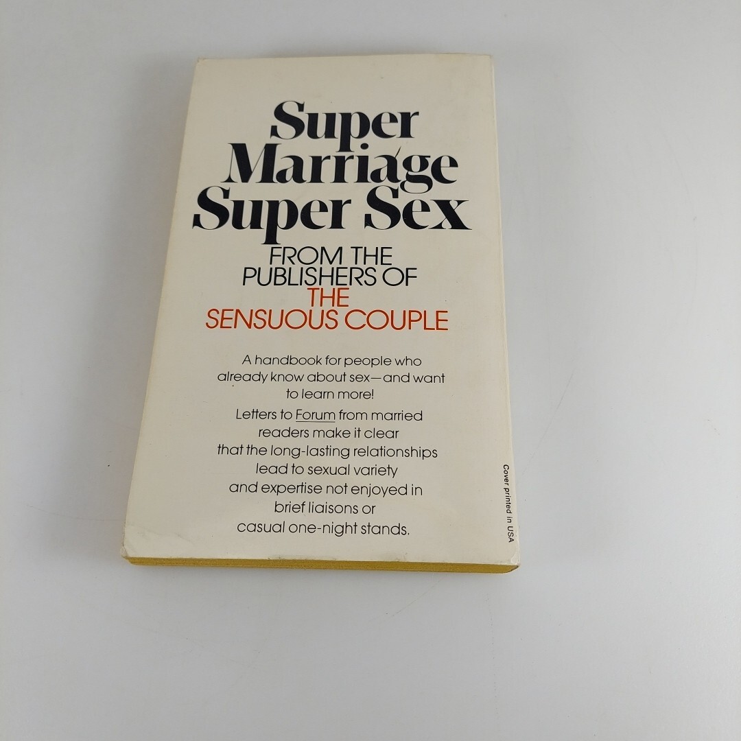 Super Marriage Super Sex By H. Freedman 1974 1st Ballantine PB Printing 23876