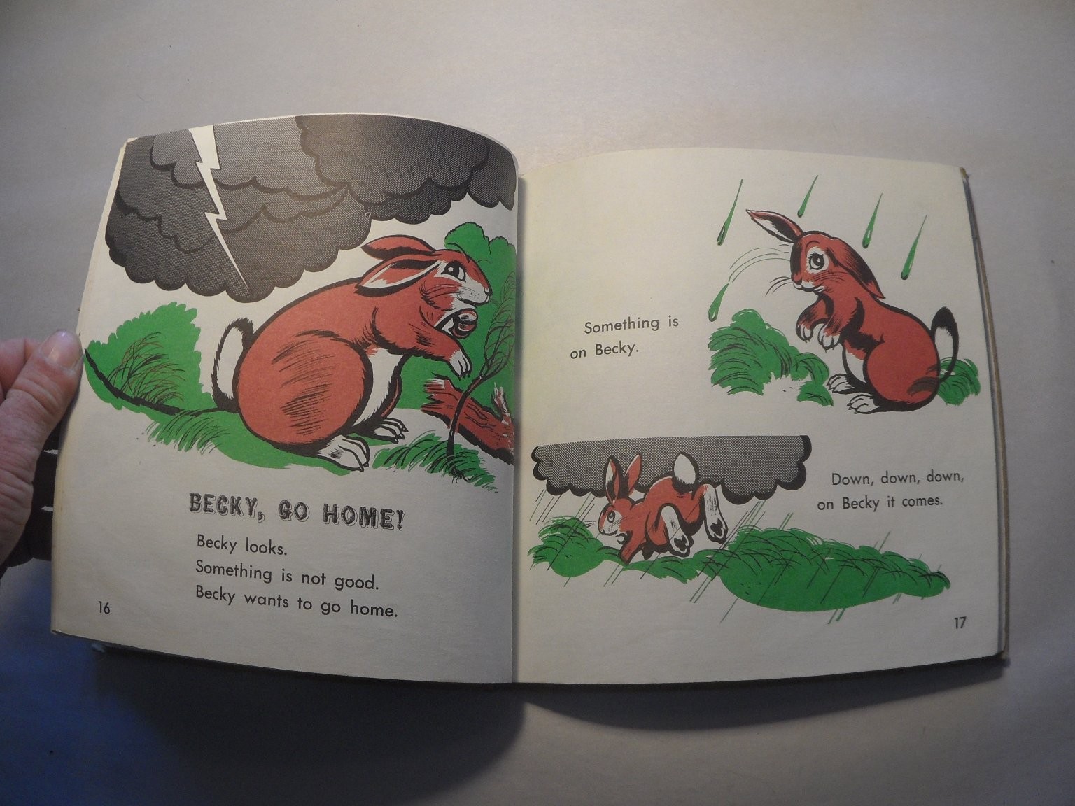 Becky, The Rabbit Gene Darby 1964 Illustrated Childrens Book Benefic Press