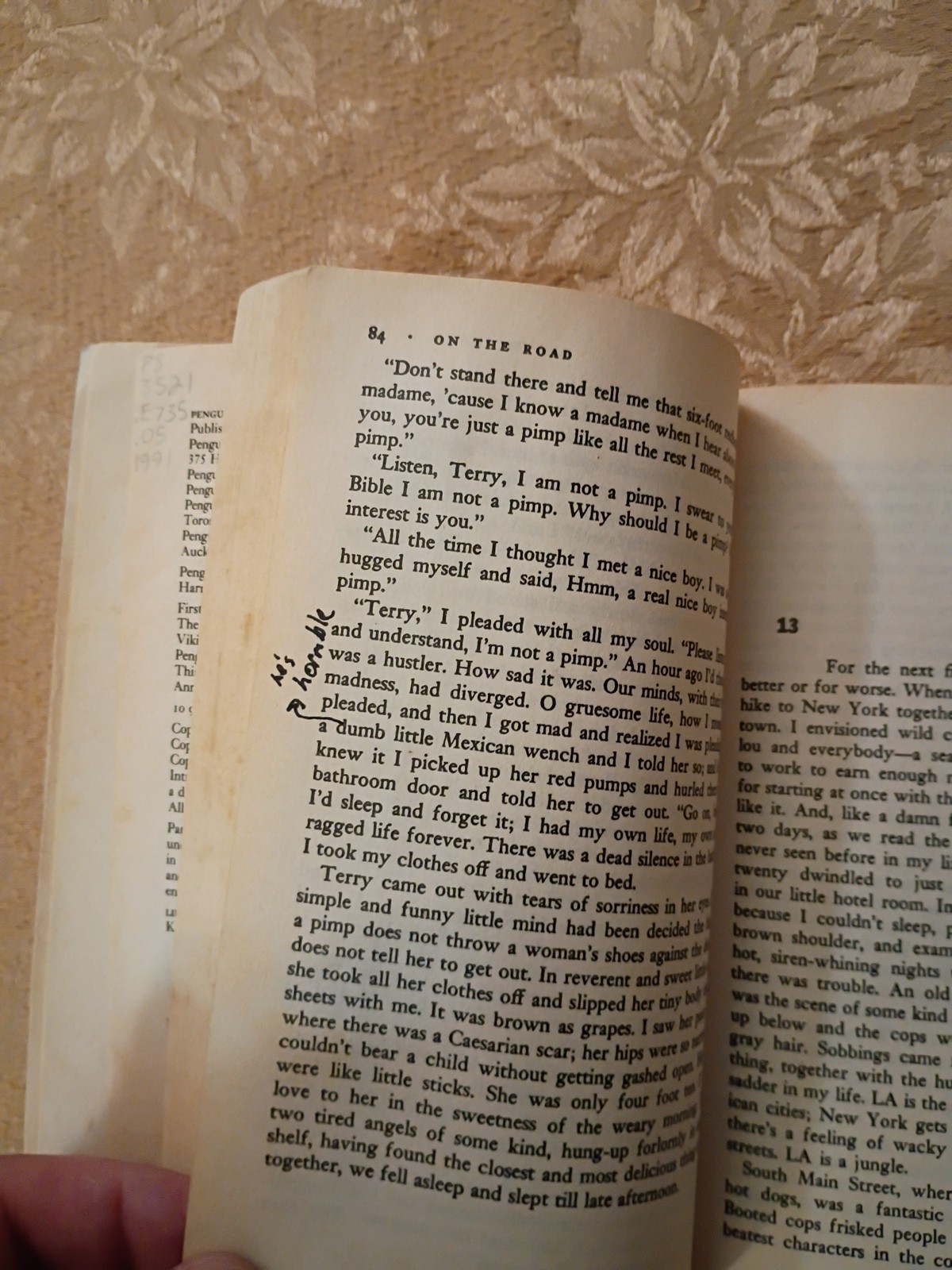 1991 On The Road Jack Kerouac Penguin Twentieth Century Classics Ex-Library Book
