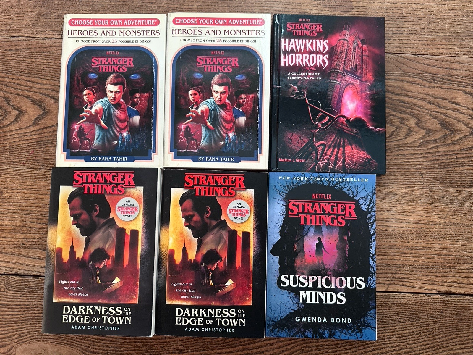 Stranger Things Lot of 6 Books: Darkness Suspicious Minds CYOA Hawkins
