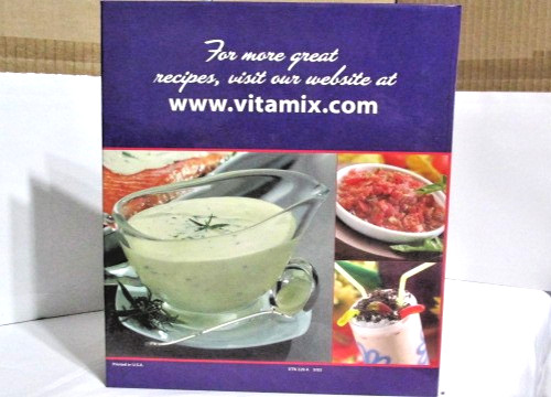 Whole Food Recipes For Better Living – Vita Mix – Hard Cover Book