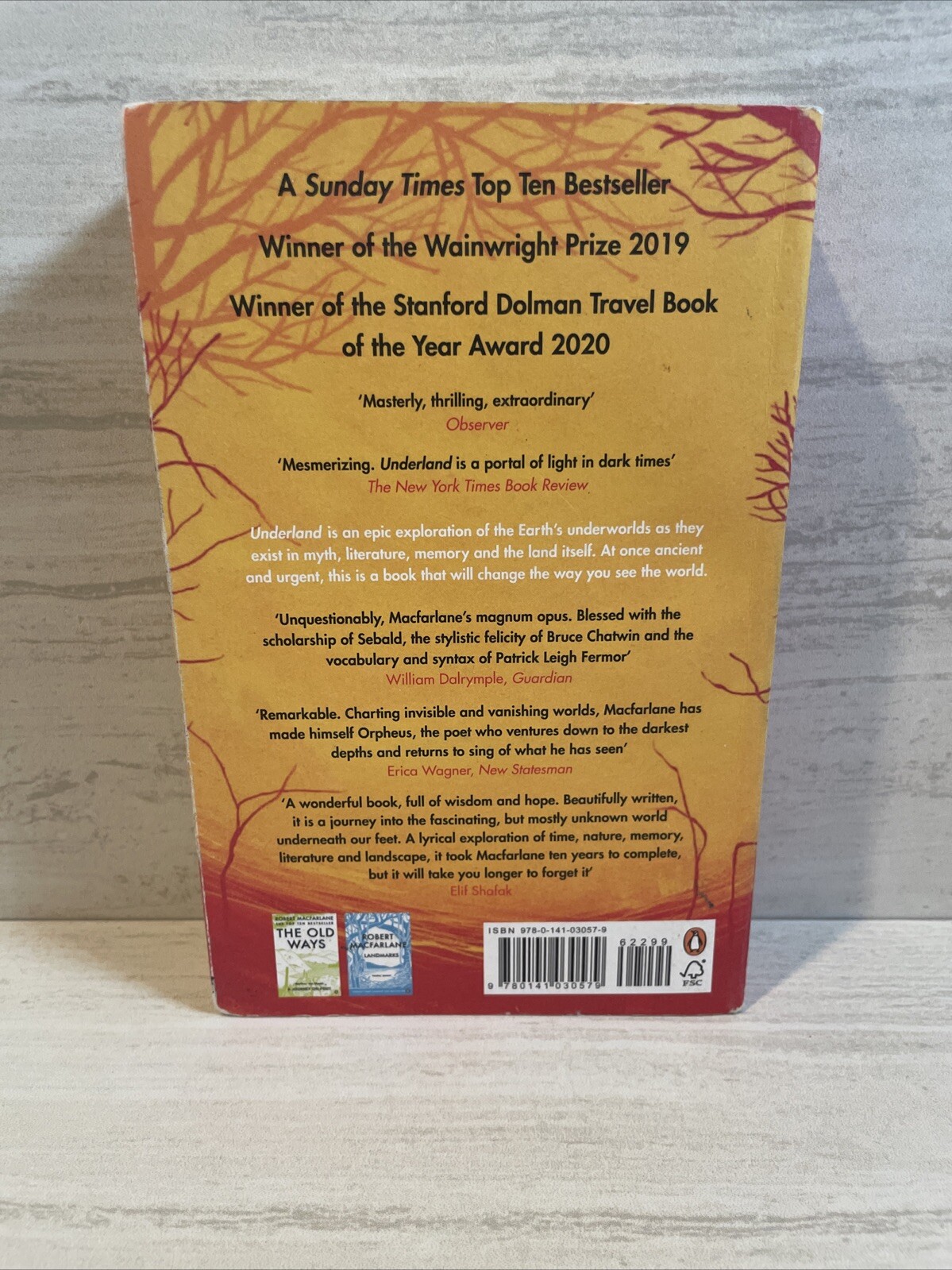Underland by Robert Macfarlane. Paperback