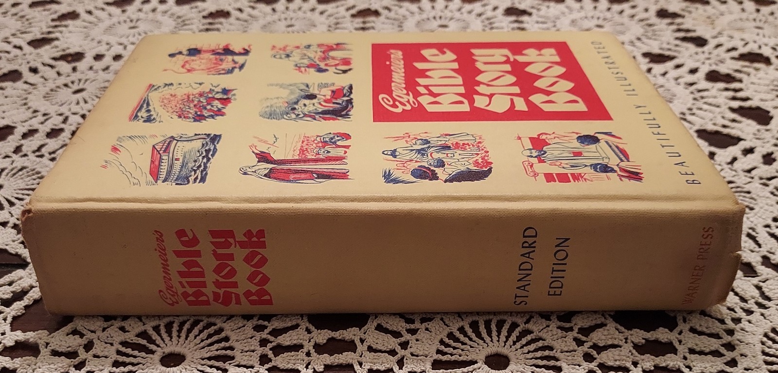 Vintage 1955 Egermeier’s Illustrated Bible Story Book Hardcover Christian