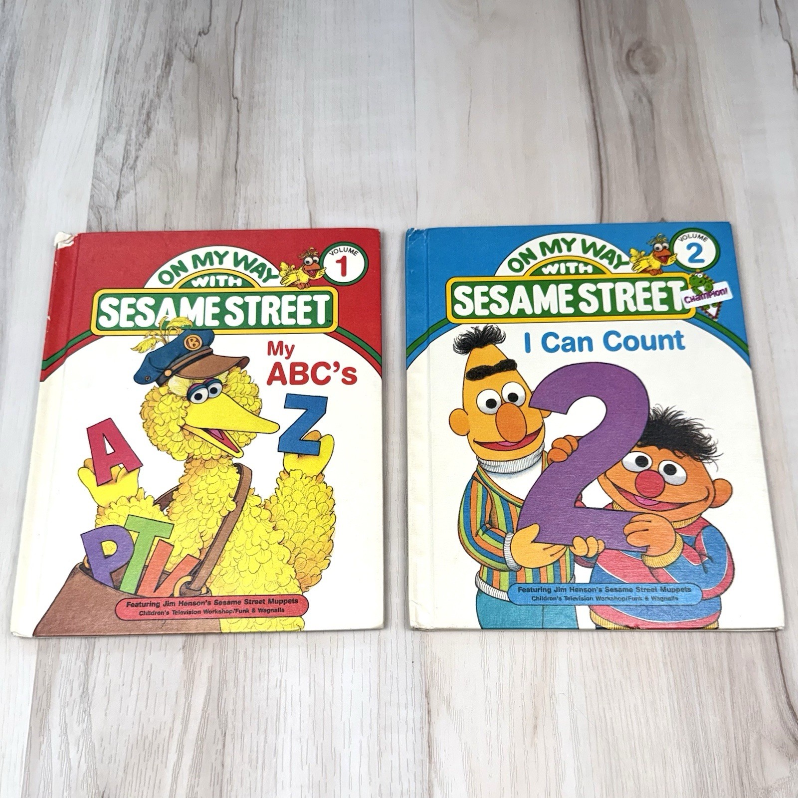 VTG Lot 6 On My Way With Sesame Street Children’s Hardcover BOOKS Volumes 1-6