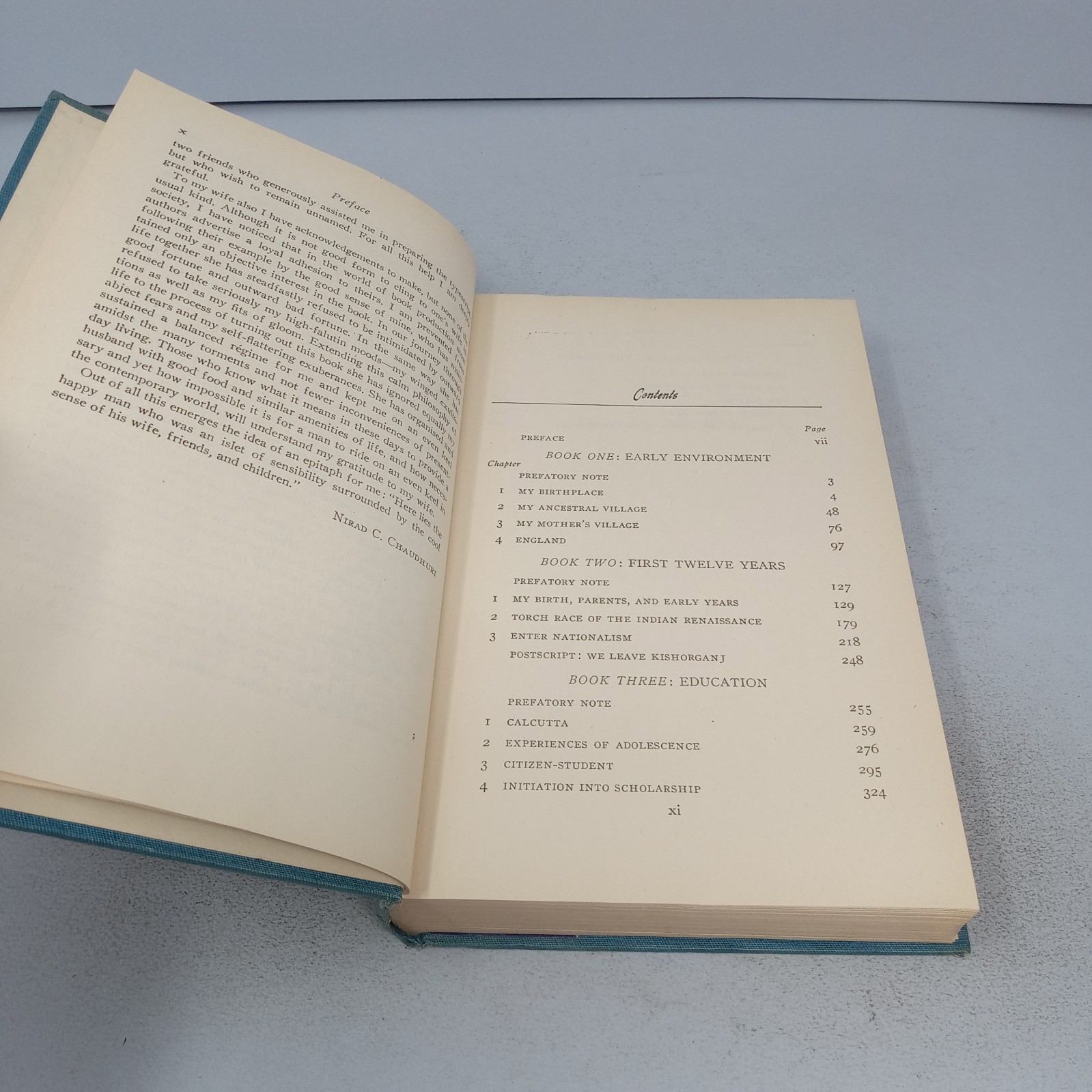 Autobiography of an Unknown Indian: 1951 Macmillan Company HC Nirad C. Chaudhuri