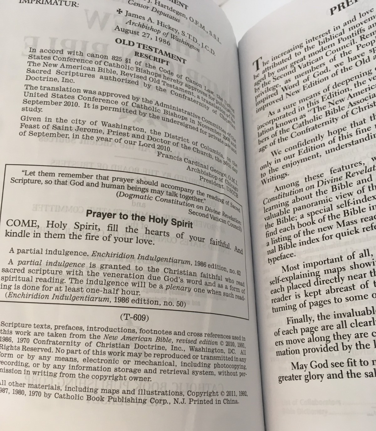 St. Joseph Edition Of The New American Bible Revised 2011 Book Green