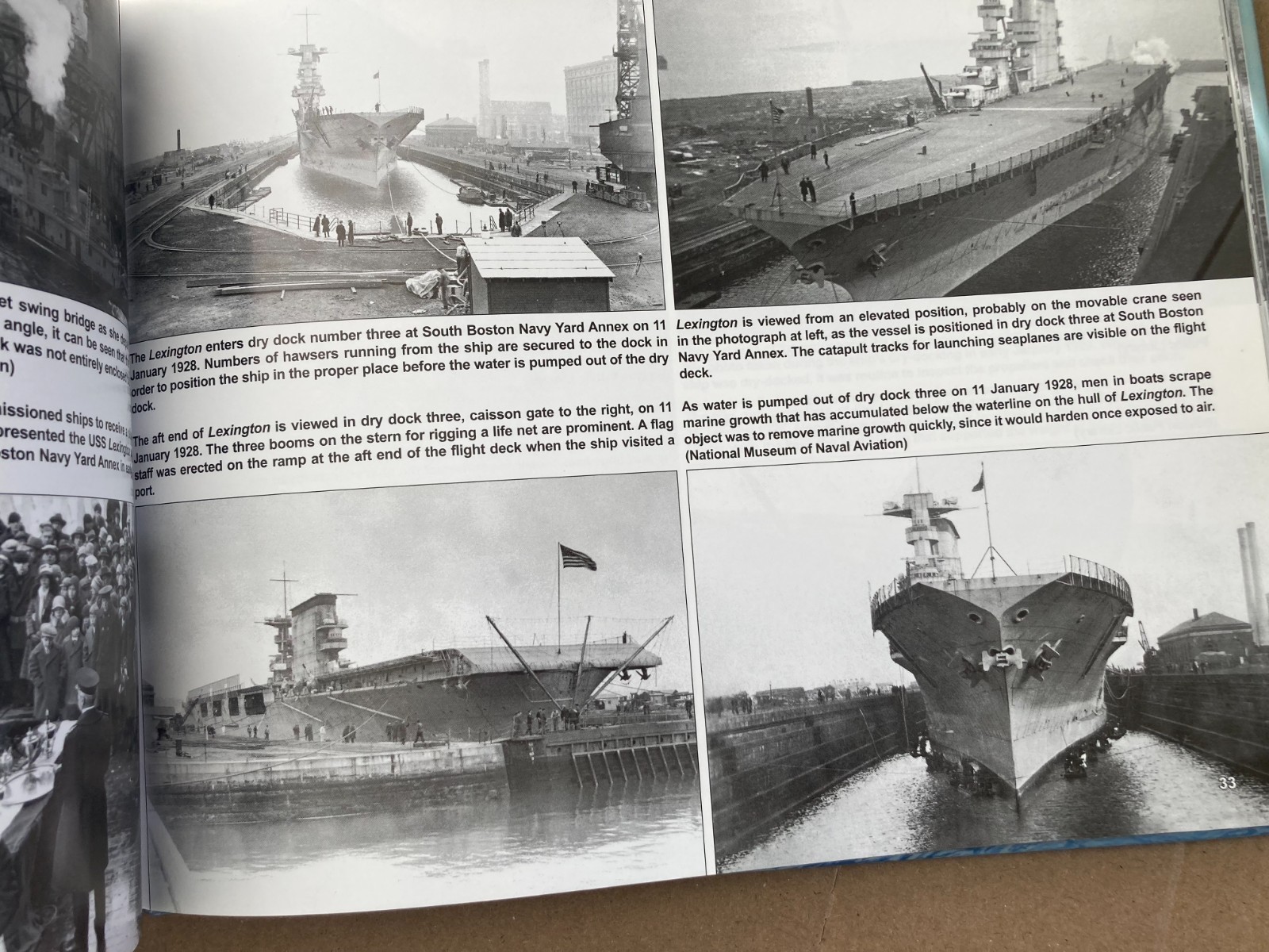 WWII USN Navy USS LEXINGTON CV-2 Aircraft Carrier Pacific Squadron at Sea Signal