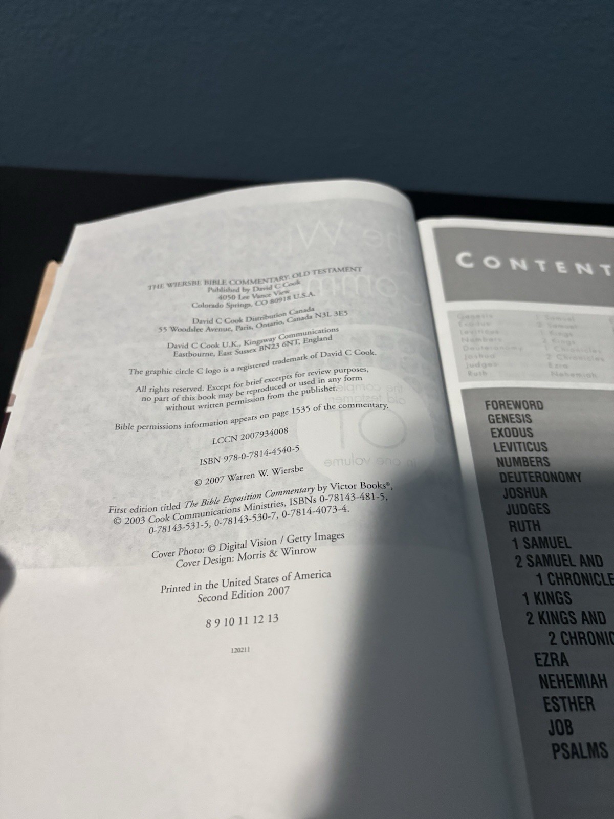 The Wiersbe Bible Commentary OT: The Complete Old Testament in One Volume New