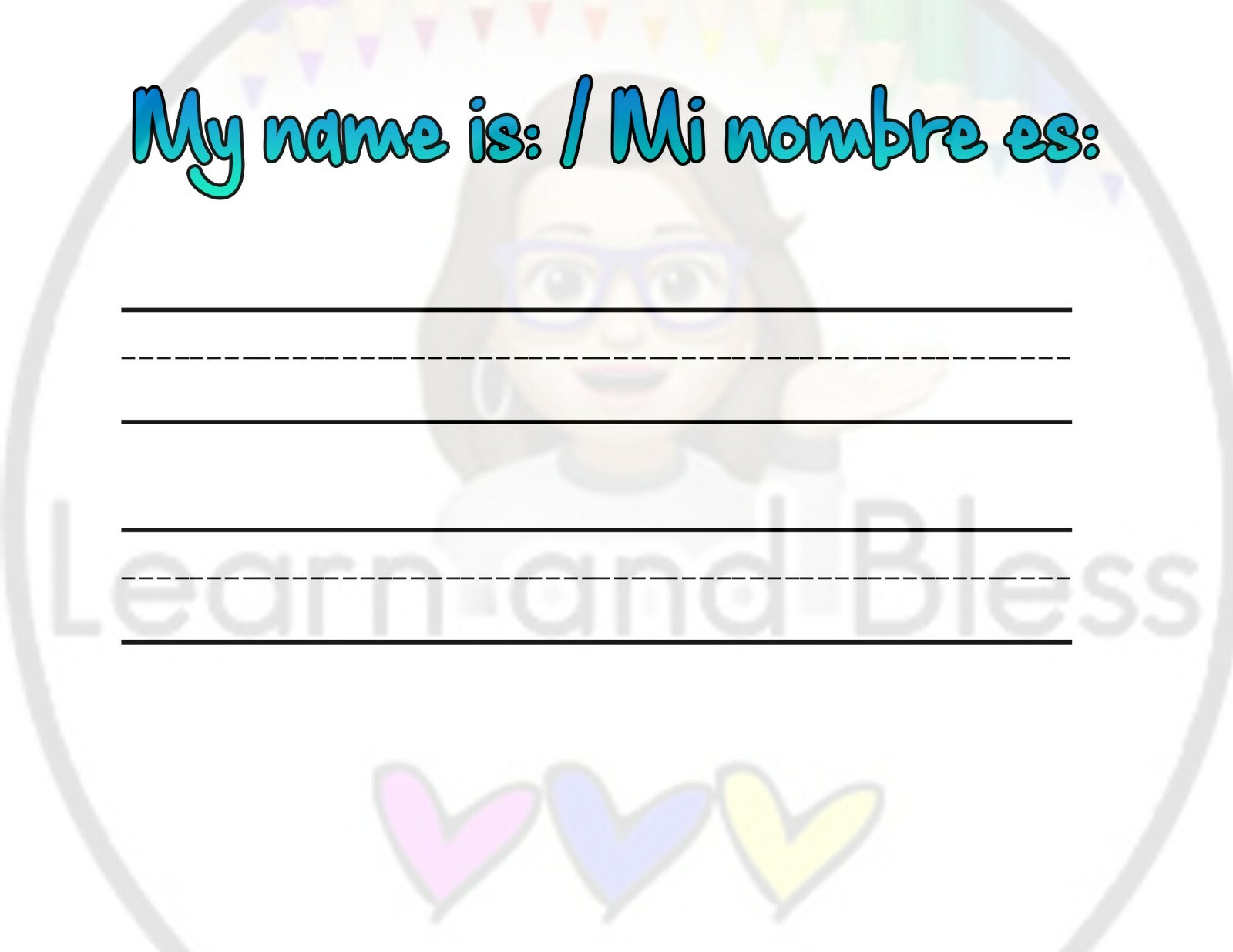 Learning Binder Kids 1 to 6 years / Carpeta de Aprendizaje niños 1 a 6 años