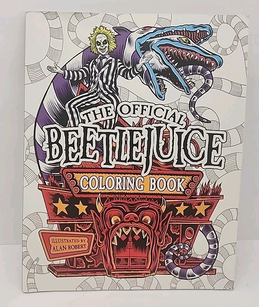 Beetlejuice : The Official Coloring Book, Paperback by Robert Alan, No Box