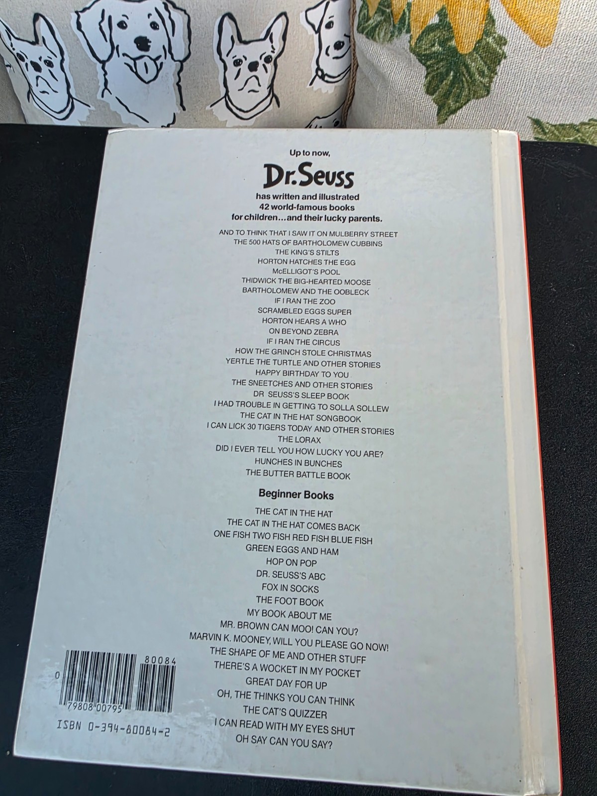 On Beyond Zebra 1983 Dr. Seuss Large size Vintage Hardcover Retired Classic