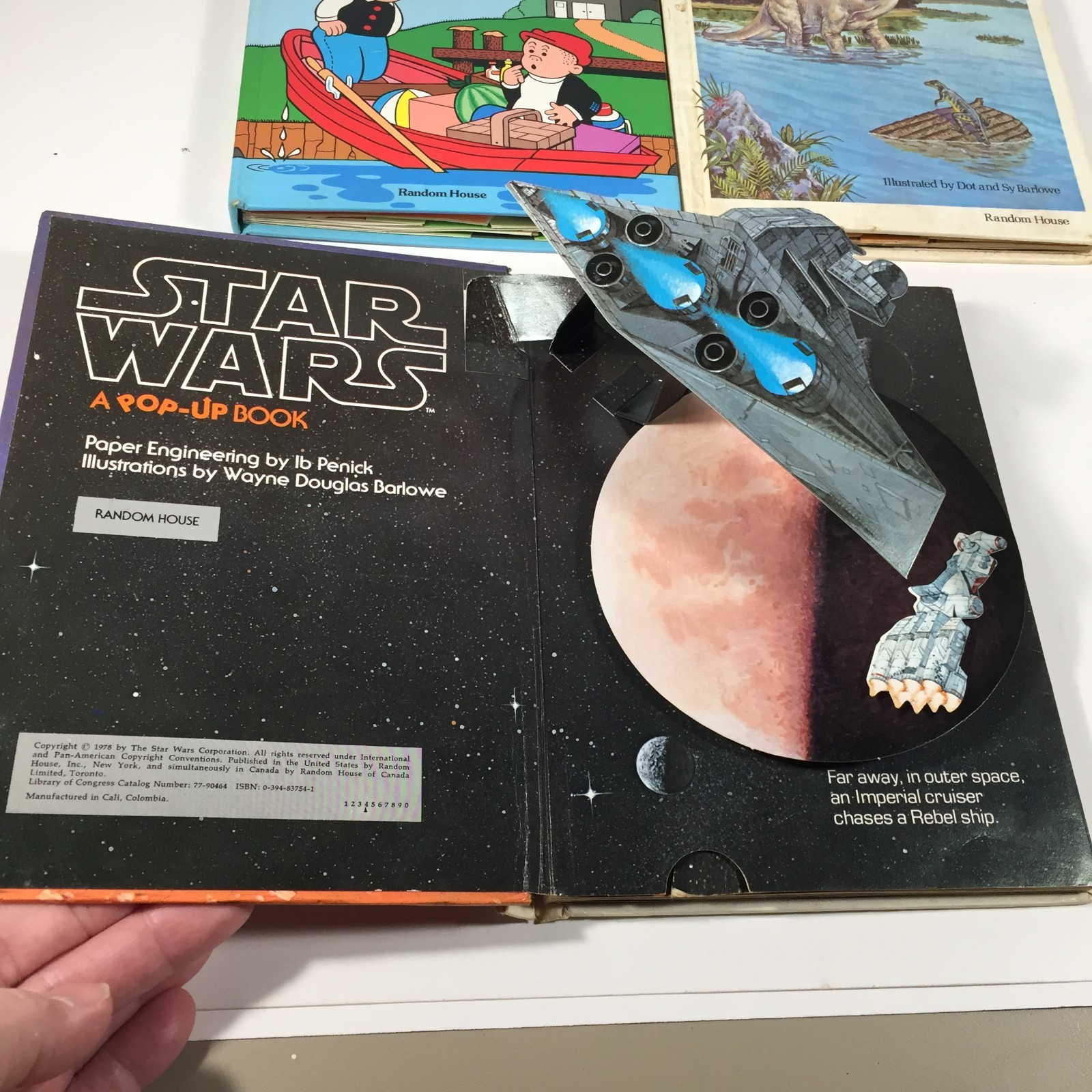 Pop-Up Books Lot of 3 Random House-Some parts missing Nancy & Sluggo, Star Wars