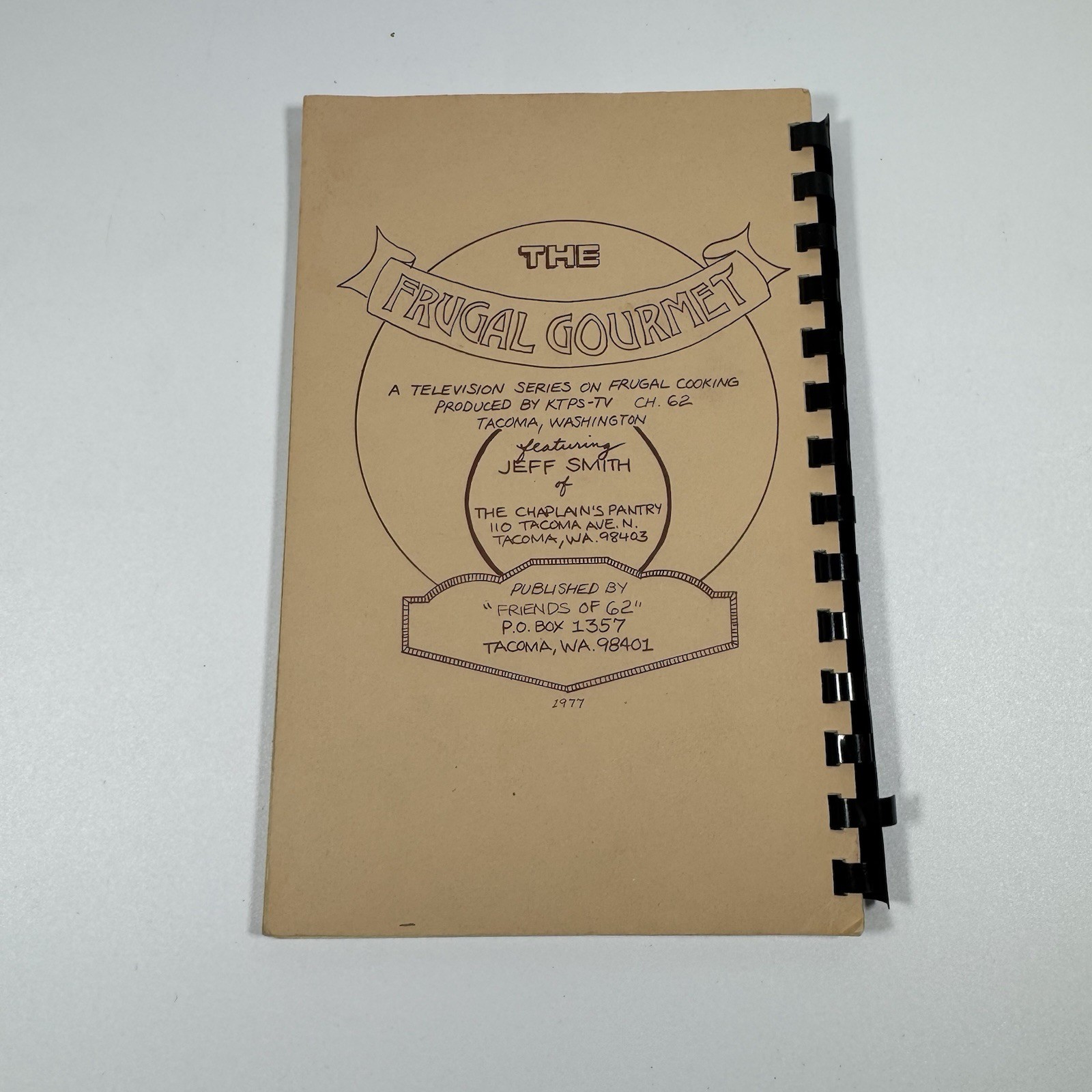 Vtg 1977 Recipes From The Frugal Gourmet Jeff Smith TV Series PB Spiral Cookbook
