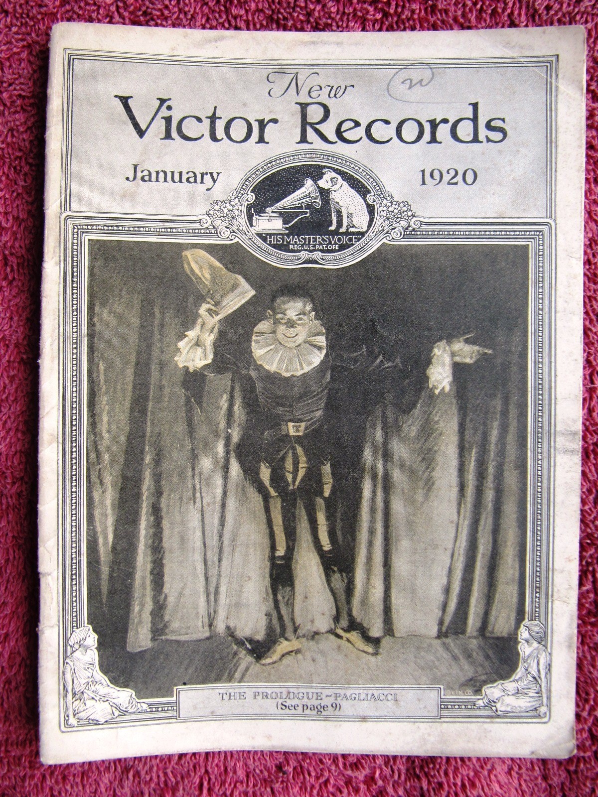 New VICTOR RECORDS Jan 1920 Broadway Hit She’s a good Fellow Victrola CATALOG