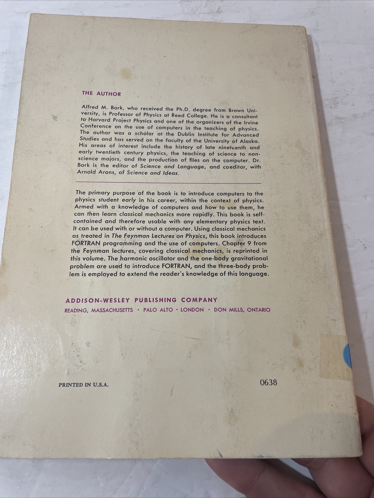 FORTRAN for Physics Alfred M. York Reed College 1967 Addison-Wesley Publishing