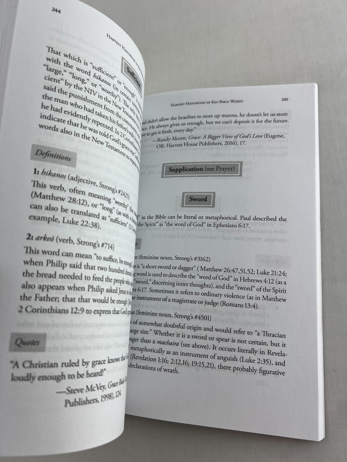 Harvest Handbook Ser.: The Harvest Handbook of Key Bible Words New Testament…