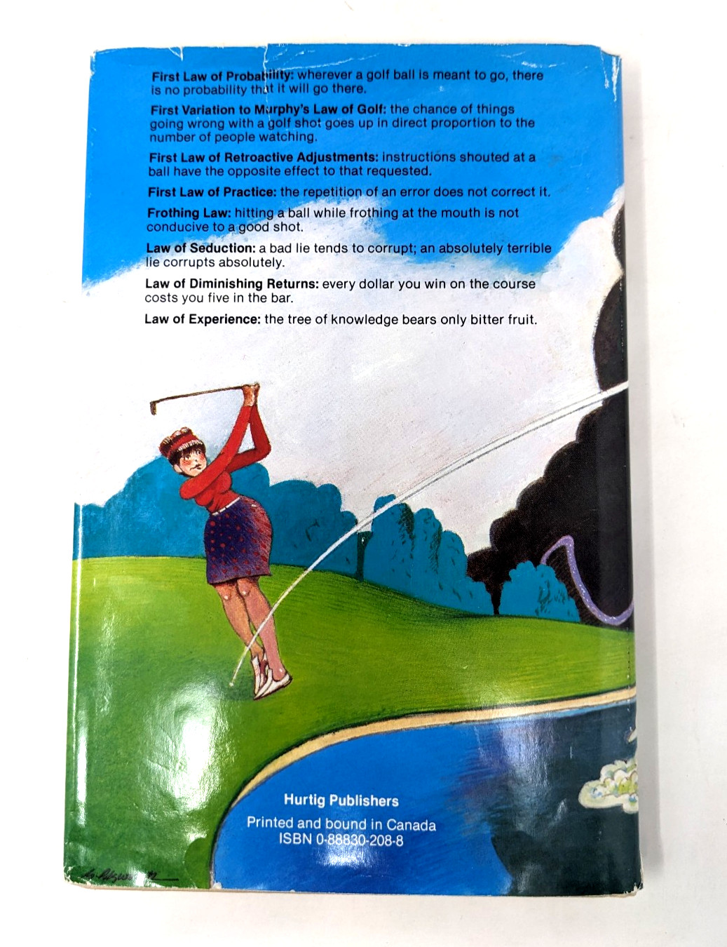 Golf and Murphy’s Law Mervyn J. Huston 1981 Hardcover Vintage Sports Humor