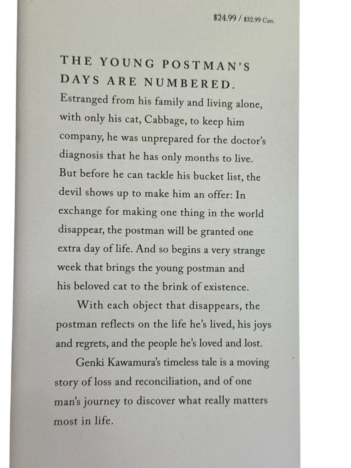 If Cats Disappeared from the World ~ Genki Kawamura ~ Like New Hardback